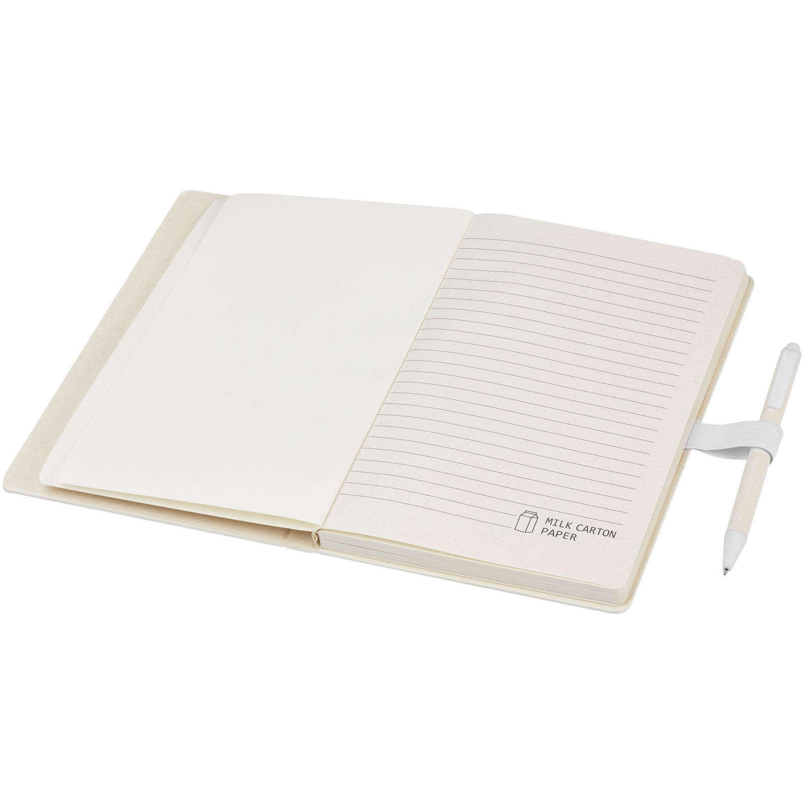 Dairy Dream A5 size reference recycled milk cartons notebook and ballpoint pen set