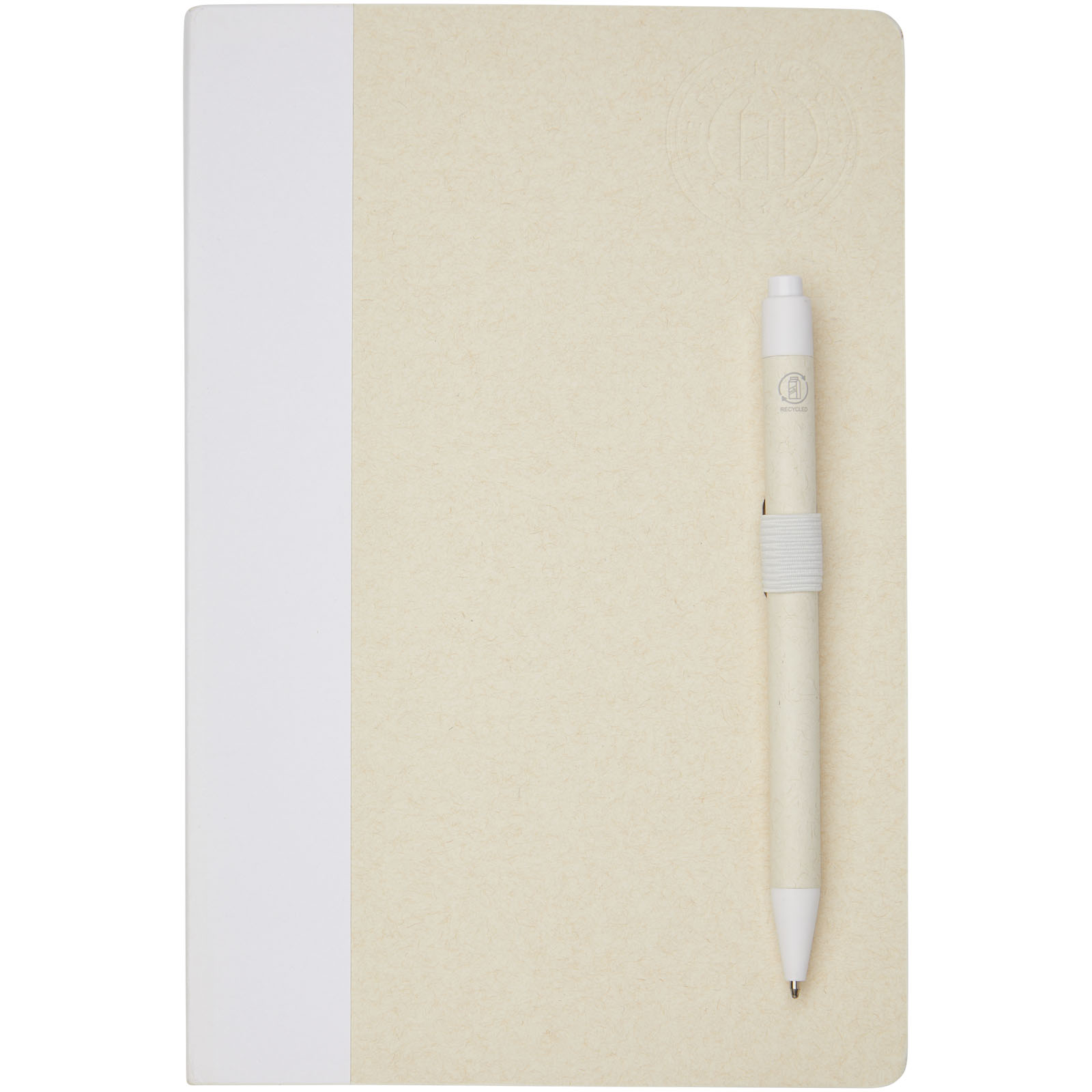 Dairy Dream A5 size reference recycled milk cartons notebook and ballpoint pen set