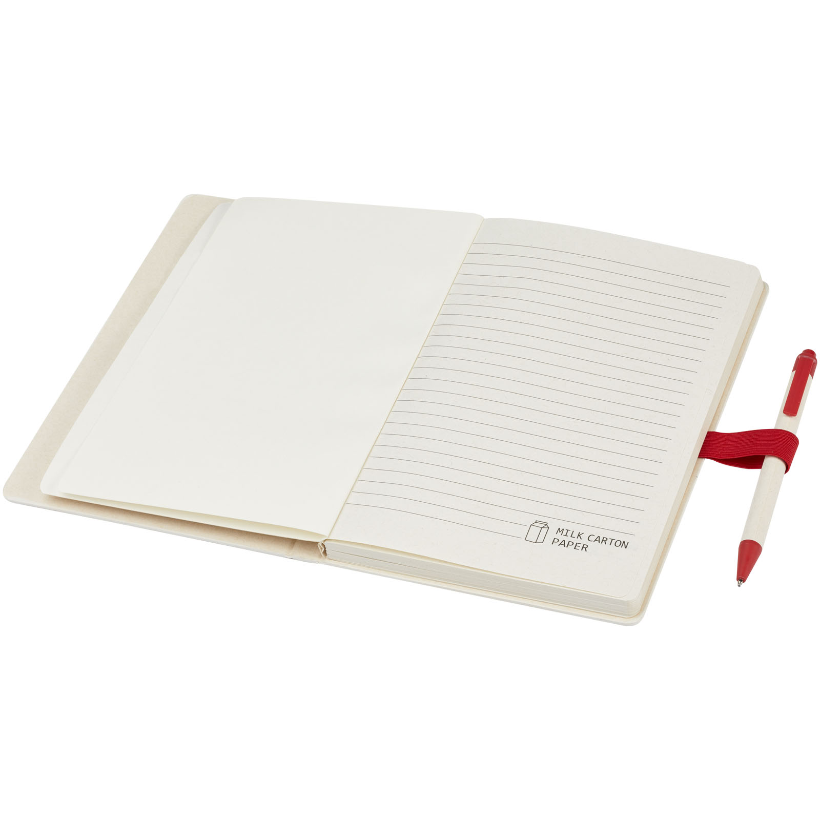 Dairy Dream A5 size reference recycled milk cartons notebook and ballpoint pen set