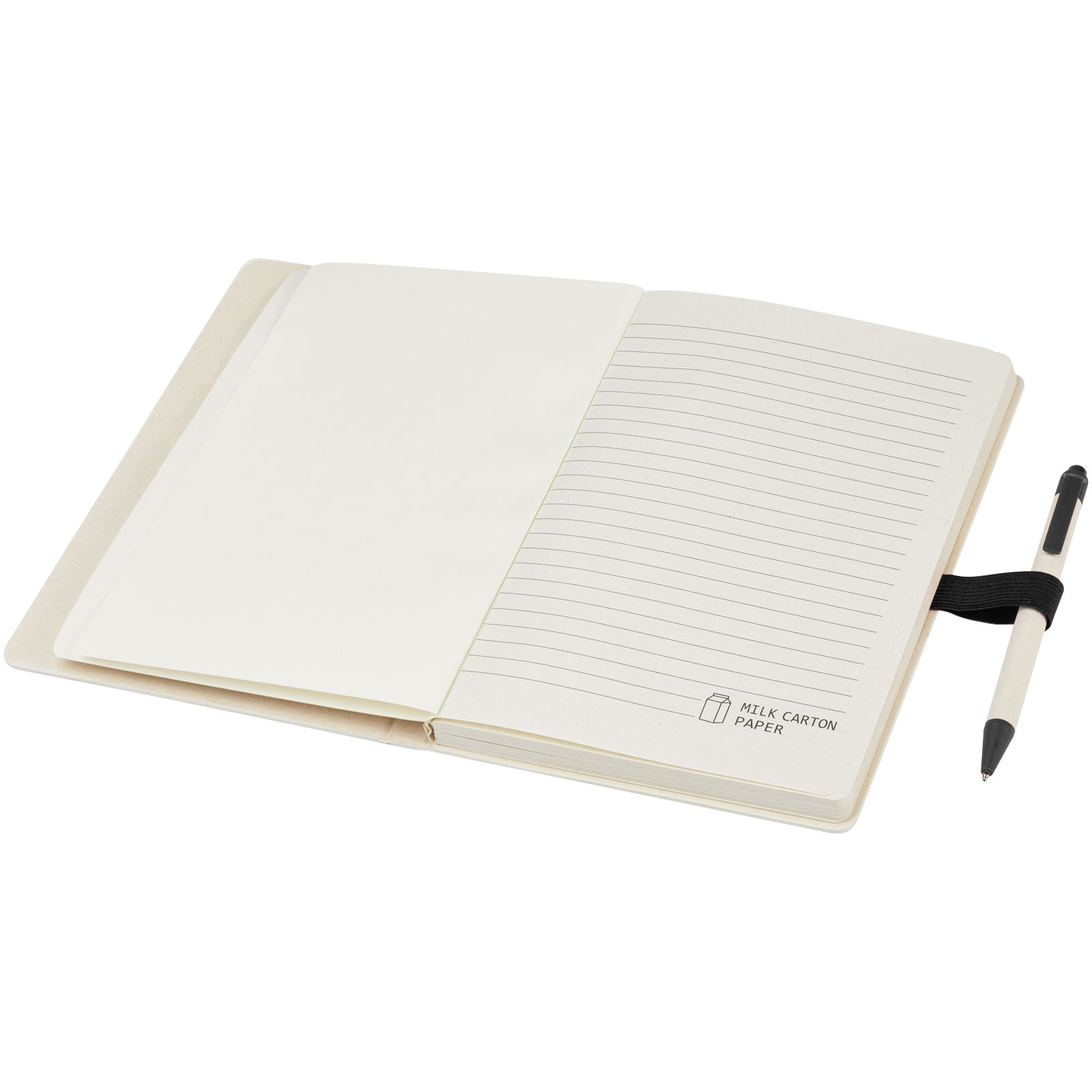 Dairy Dream A5 size reference recycled milk cartons notebook and ballpoint pen set