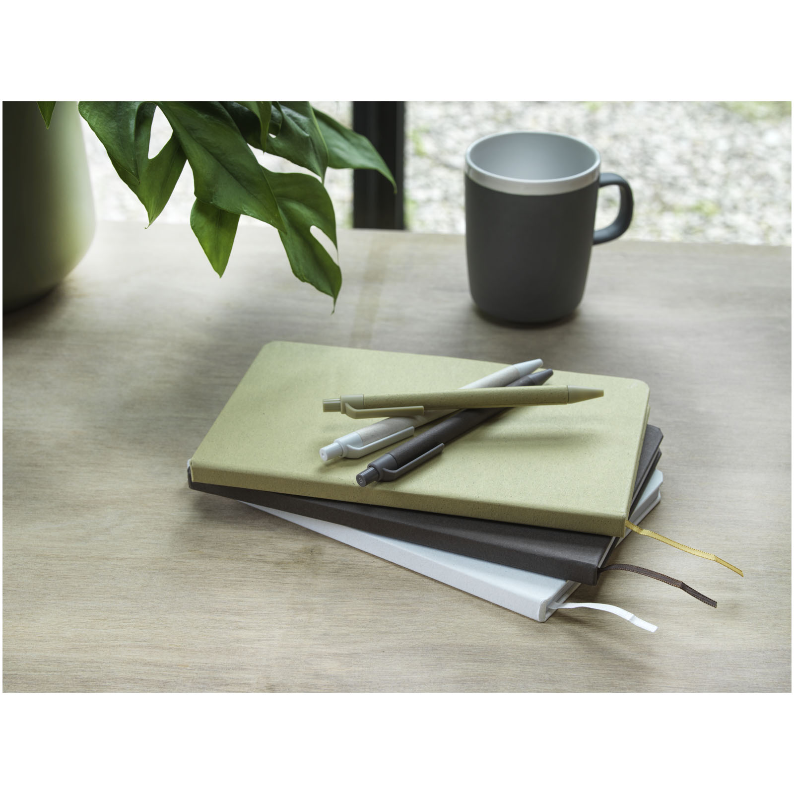 Fabianna crush paper hard cover notebook