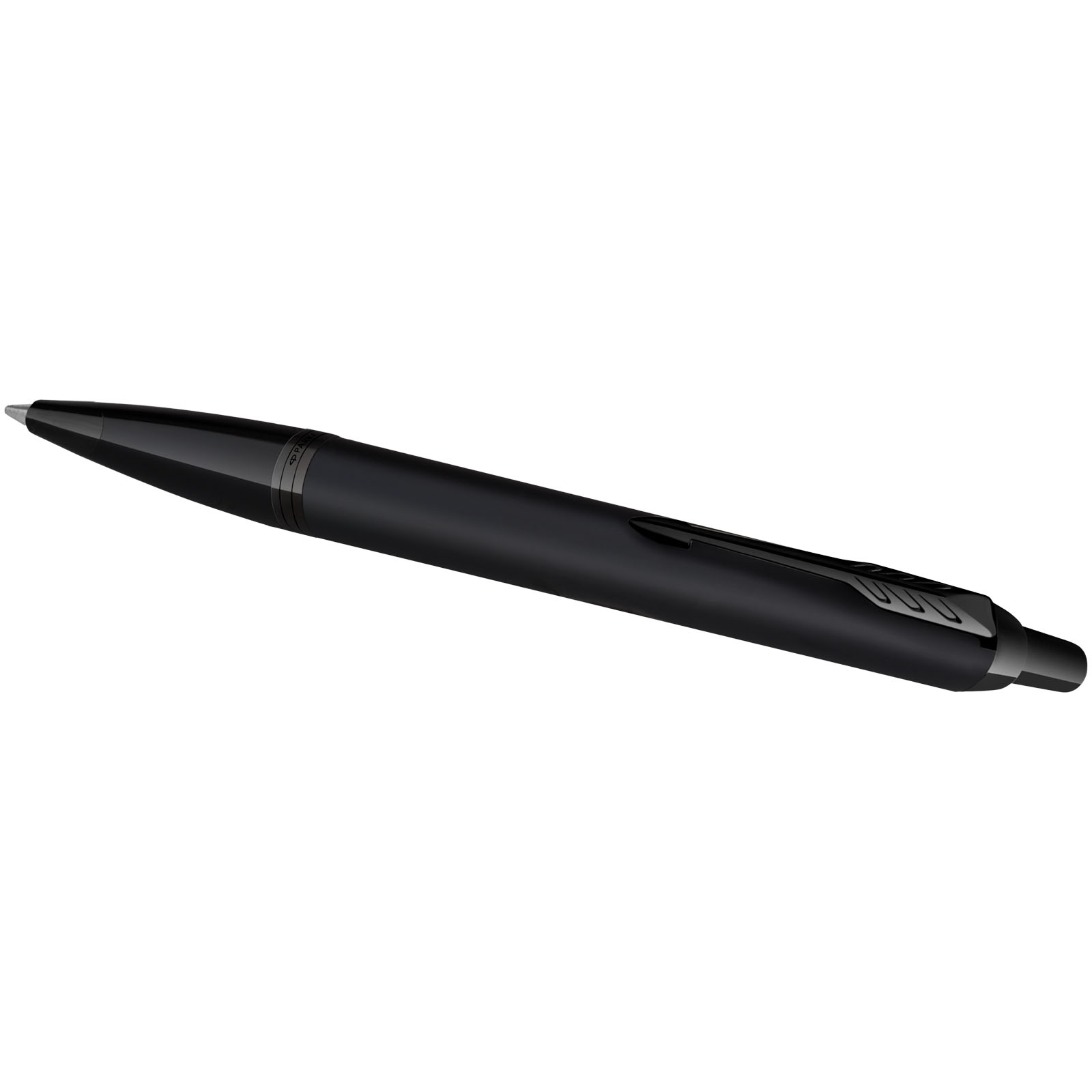 Parker IM achromatic ballpoint and rollerball pen set with gift box (black/blue ink)