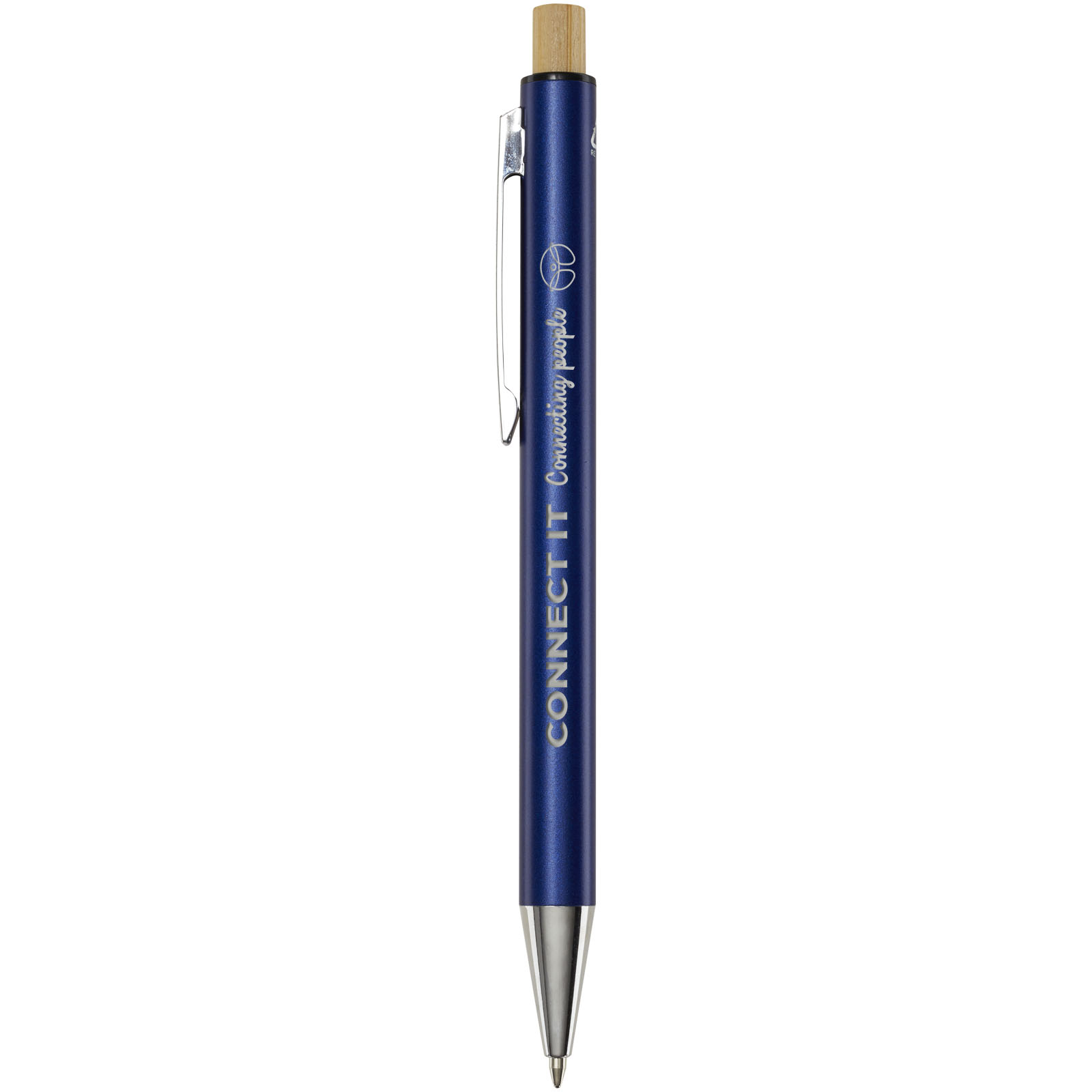 Cyrus recycled aluminium ballpoint pen (blue ink)