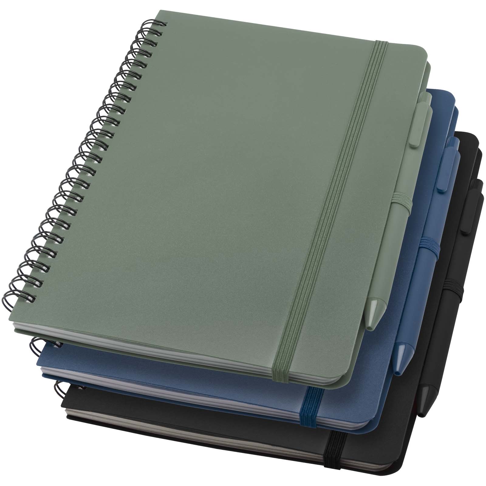Thalaasa A5 ocean-bound hard cover notebook with ballpoint pen (black ink)