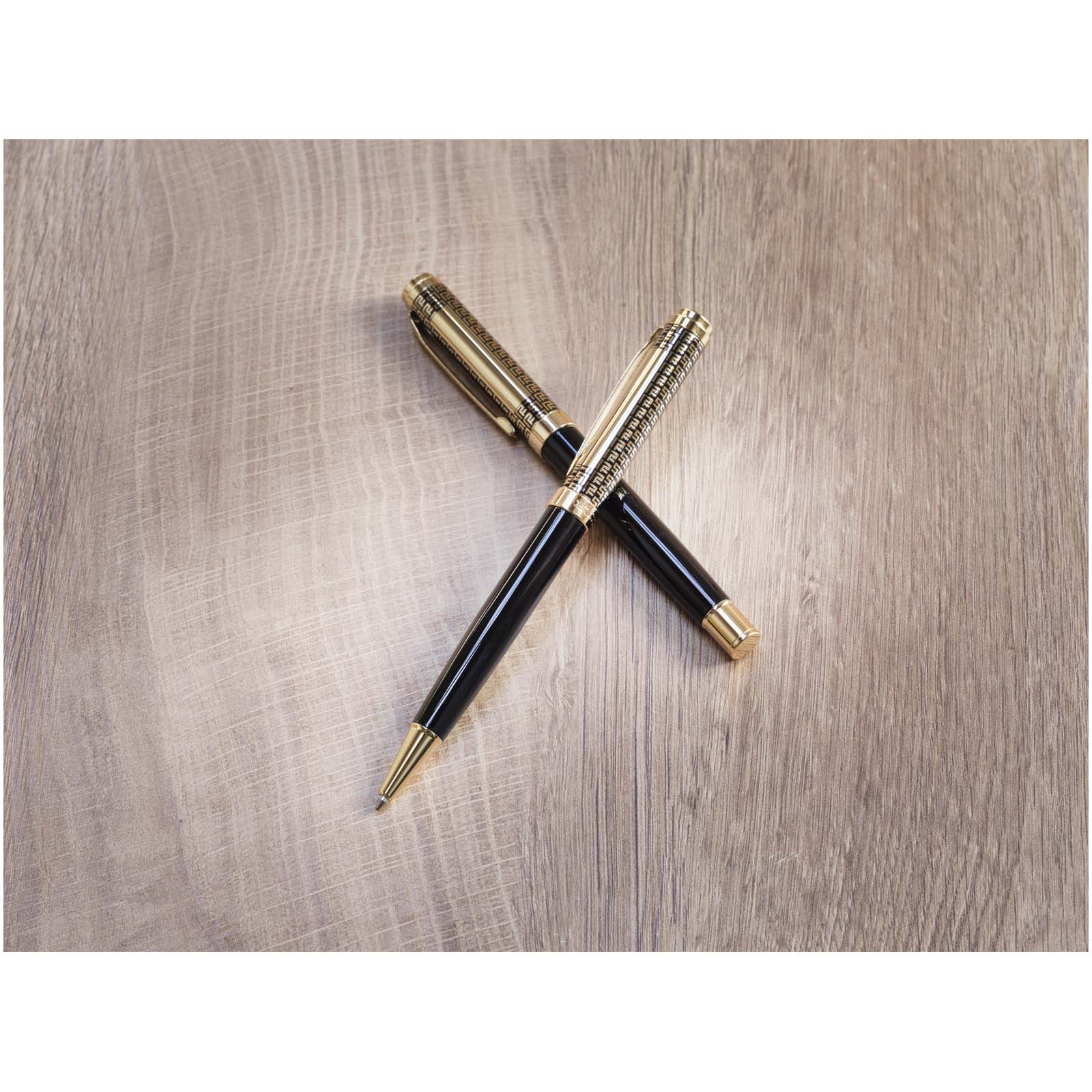 Legato ballpoint and rollerball pen set (blue ink)