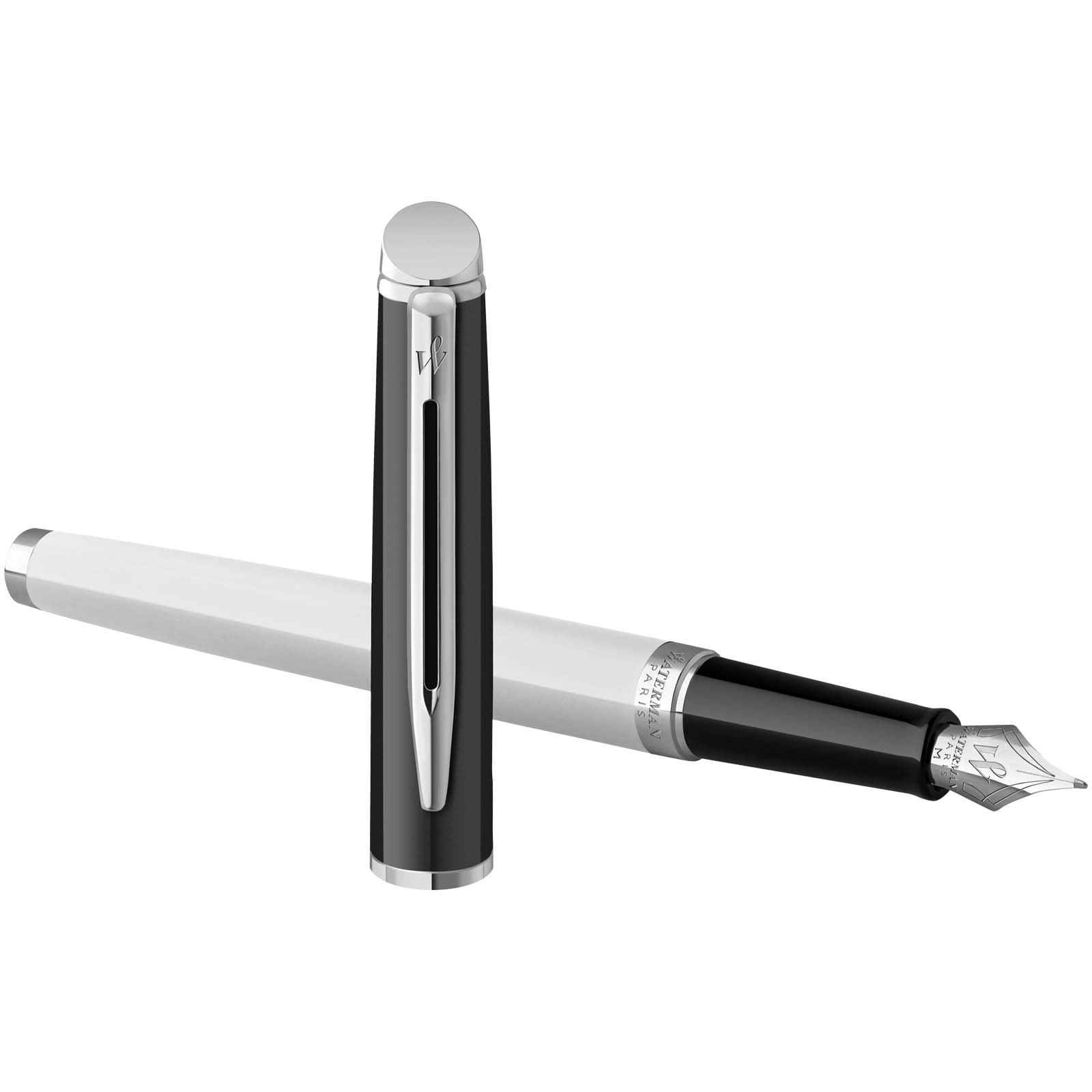 Hemisphere colour blocking fountain pen with palladium trim (blue ink)