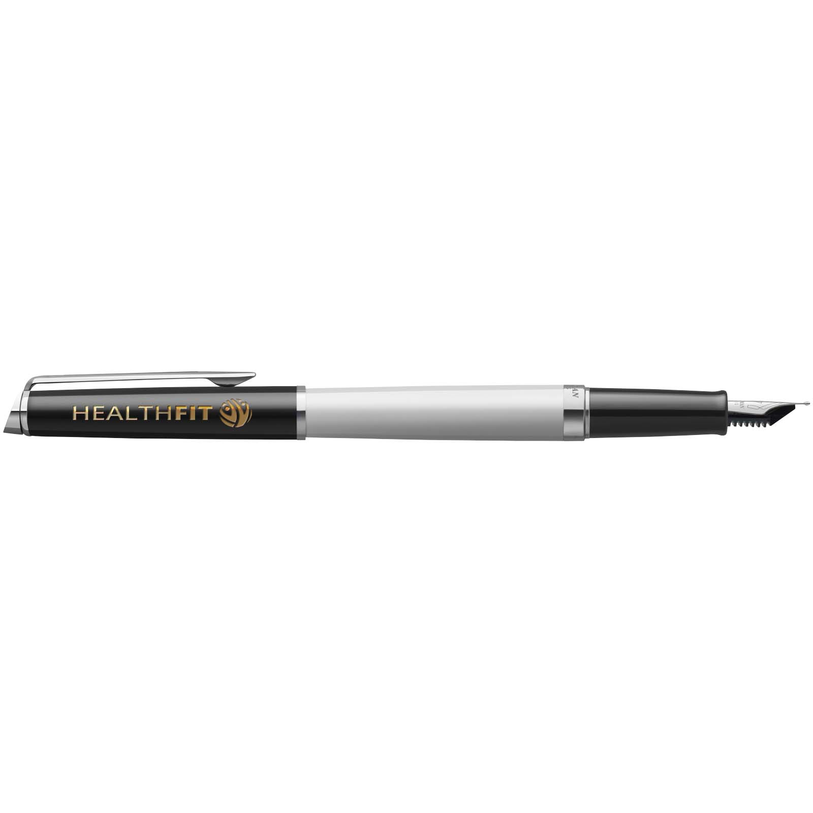 Hemisphere colour blocking fountain pen with palladium trim (blue ink)