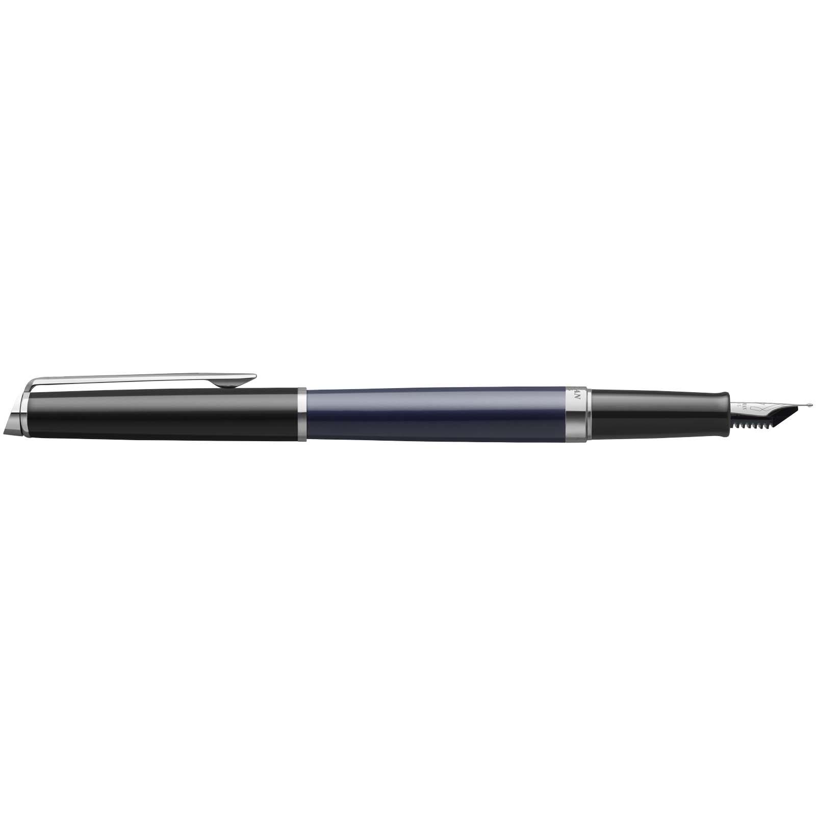 Hemisphere colour blocking fountain pen with palladium trim (blue ink)