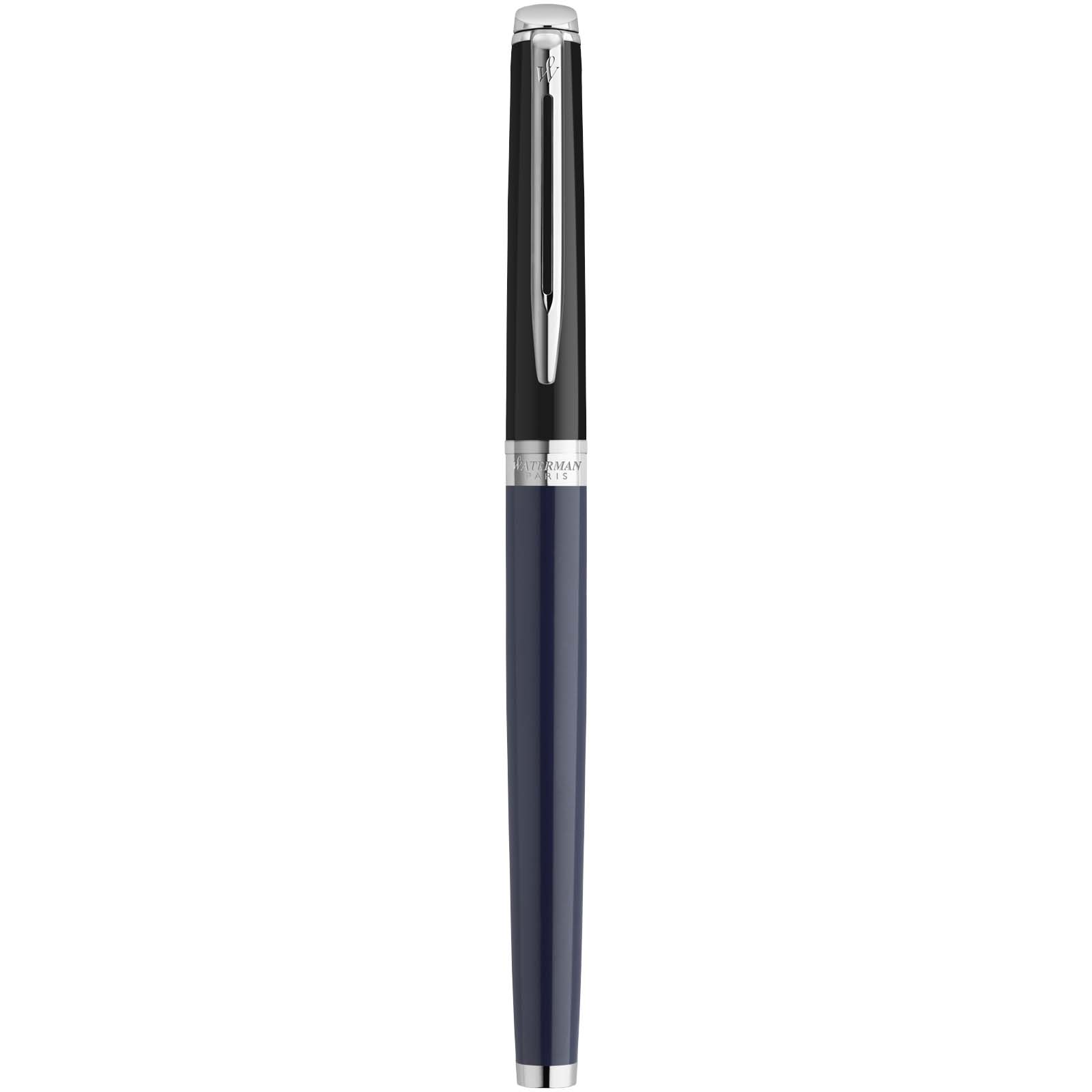 Hemisphere colour blocking rollerball pen with palladium trim (black ink)