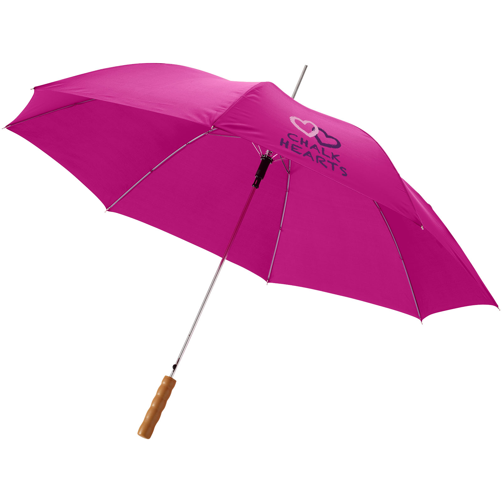 Lisa 23″ auto open umbrella with wooden handle