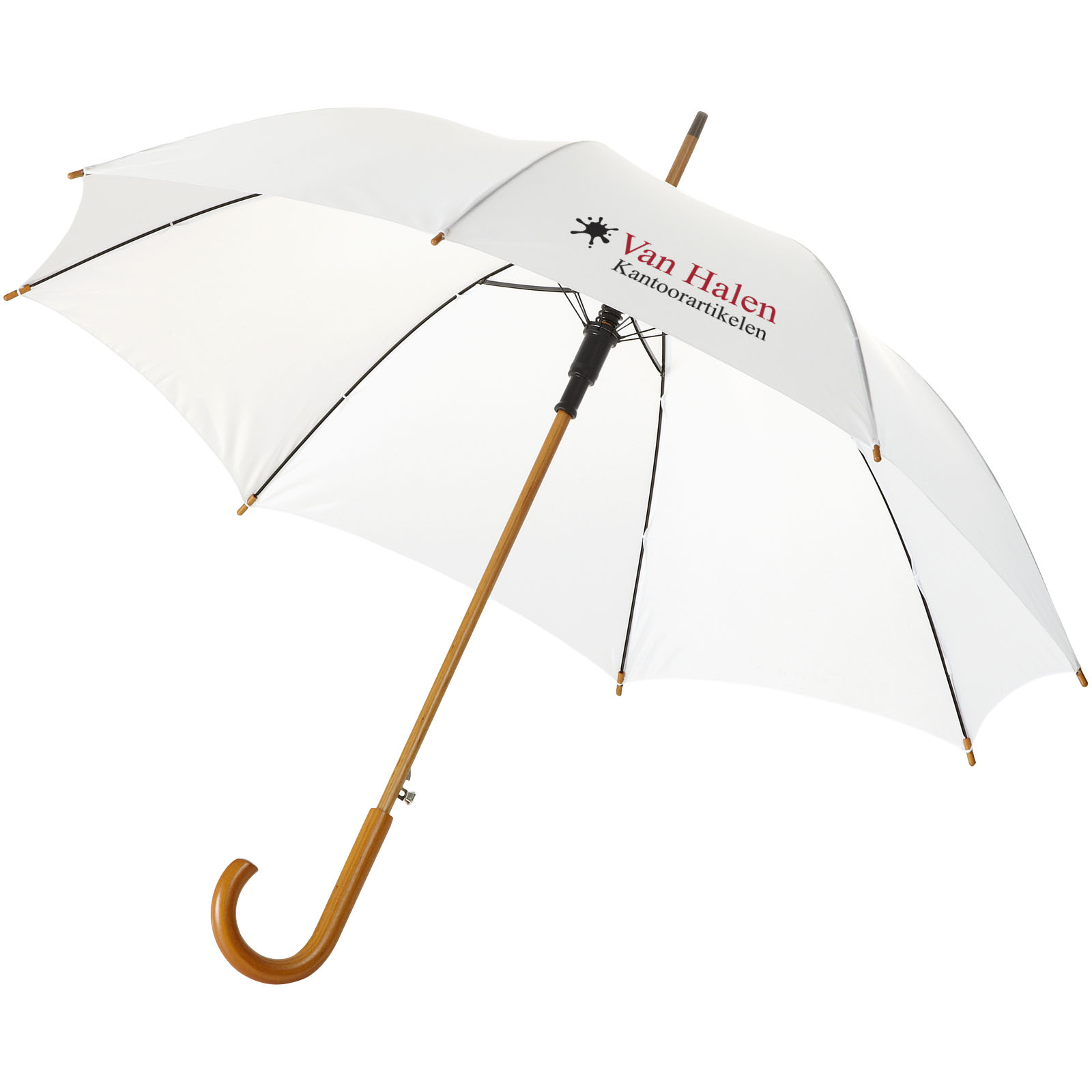 Kyle 23″ auto open umbrella wooden shaft and handle