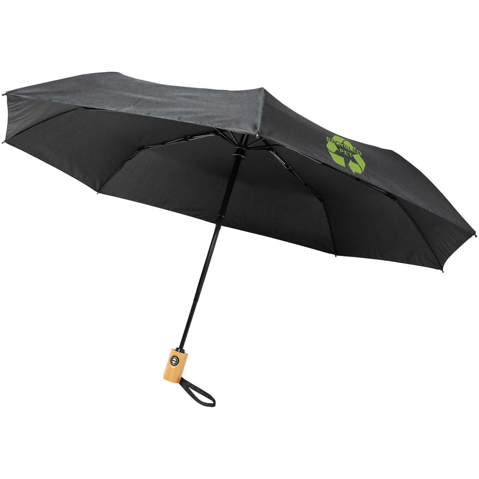Bo 21″ foldable auto open/close recycled PET umbrella