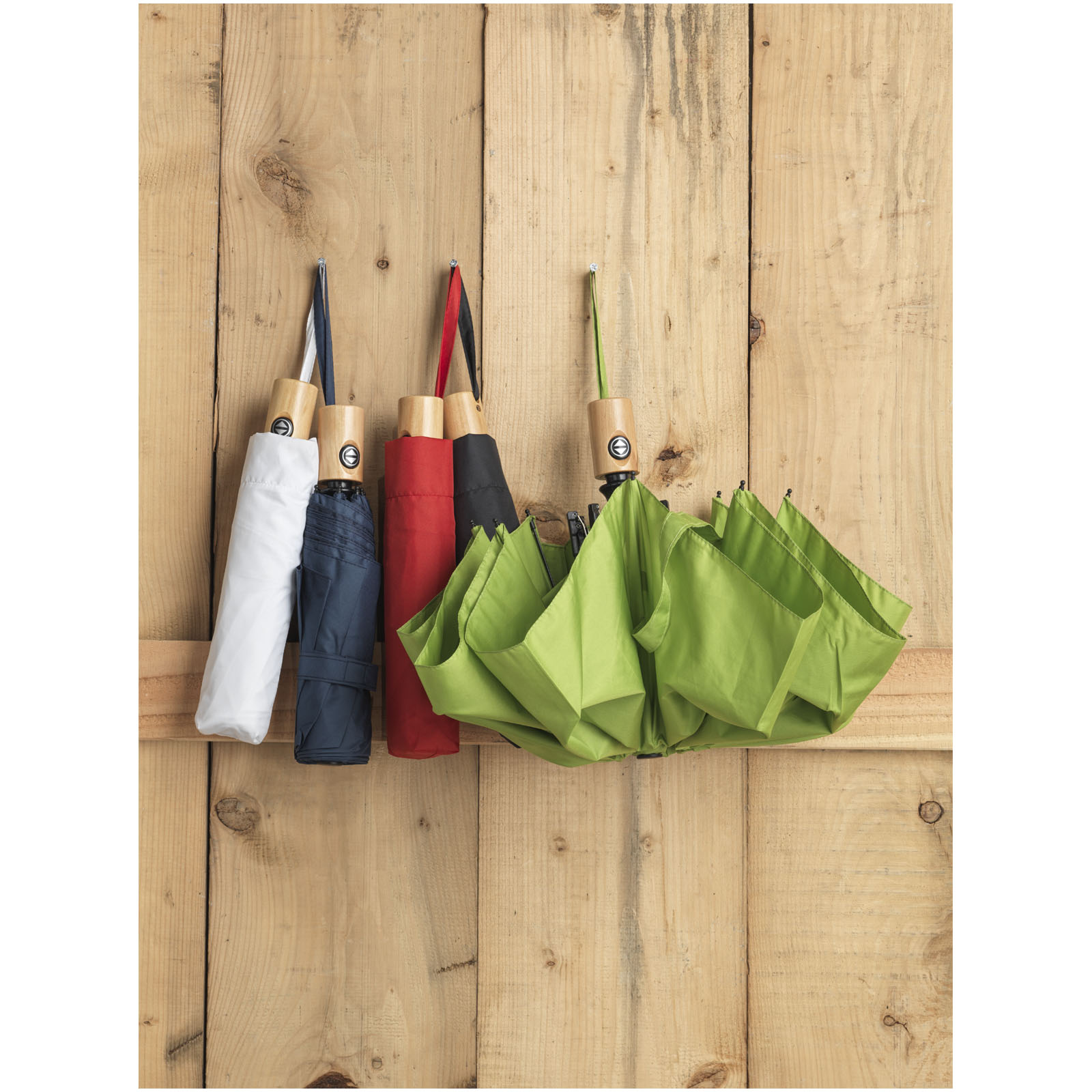 Bo 21″ foldable auto open/close recycled PET umbrella