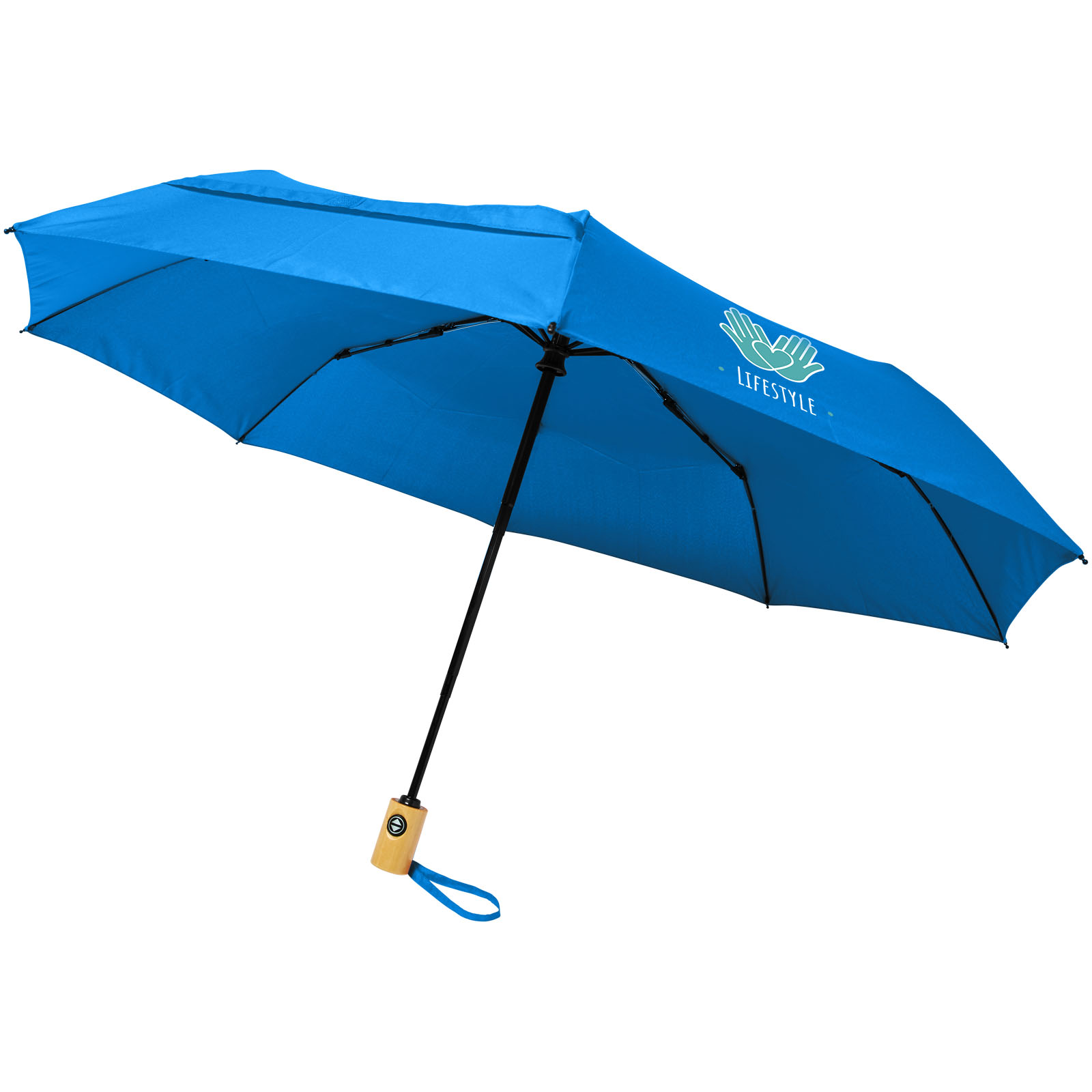 Bo 21″ foldable auto open/close recycled PET umbrella