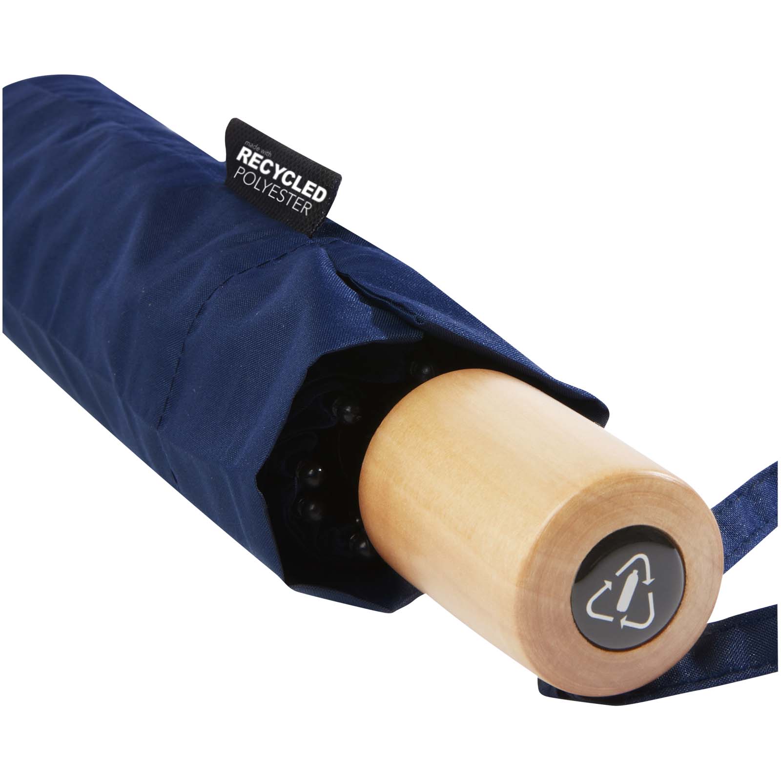 Birgit 21” foldable windproof recycled PET umbrella