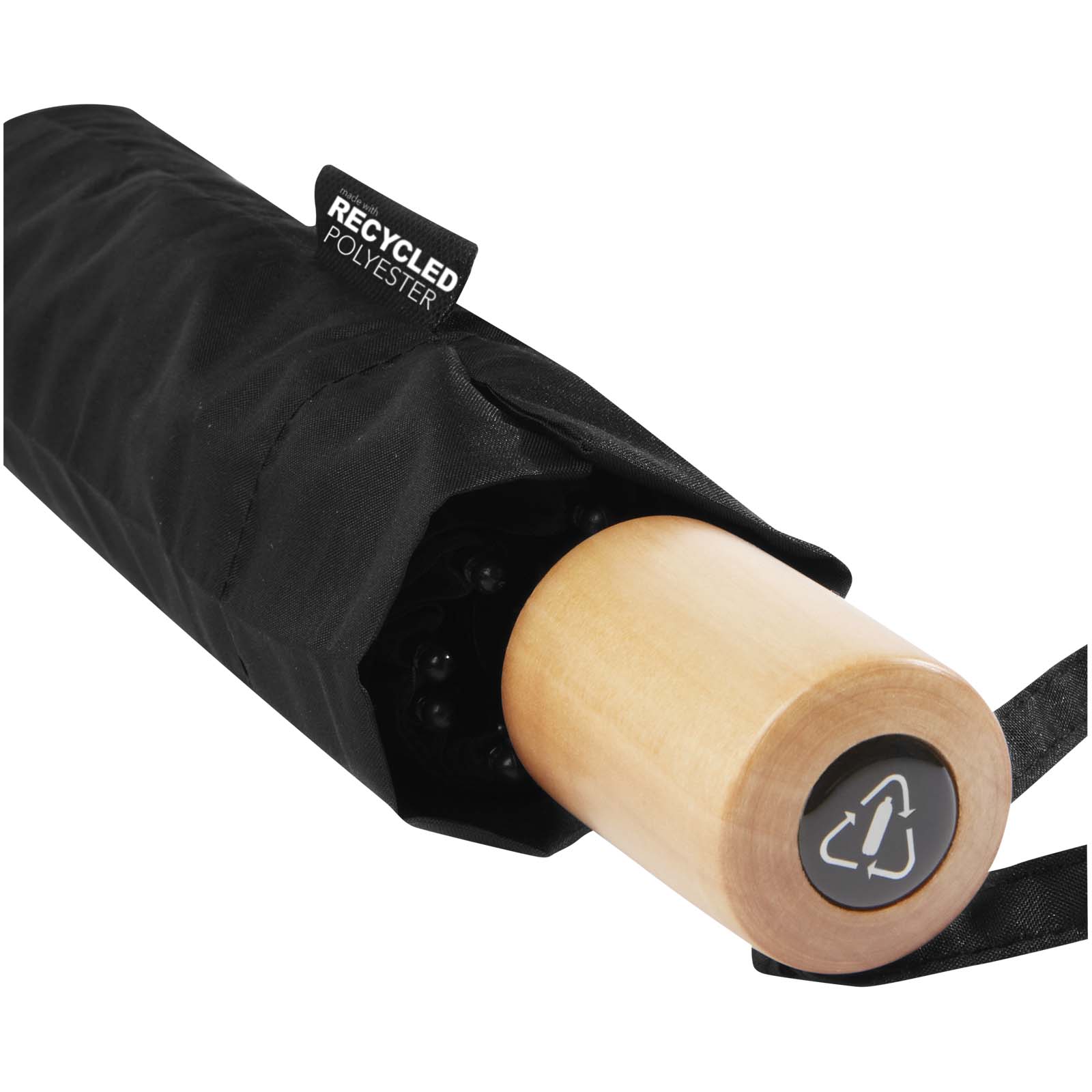 Birgit 21” foldable windproof recycled PET umbrella
