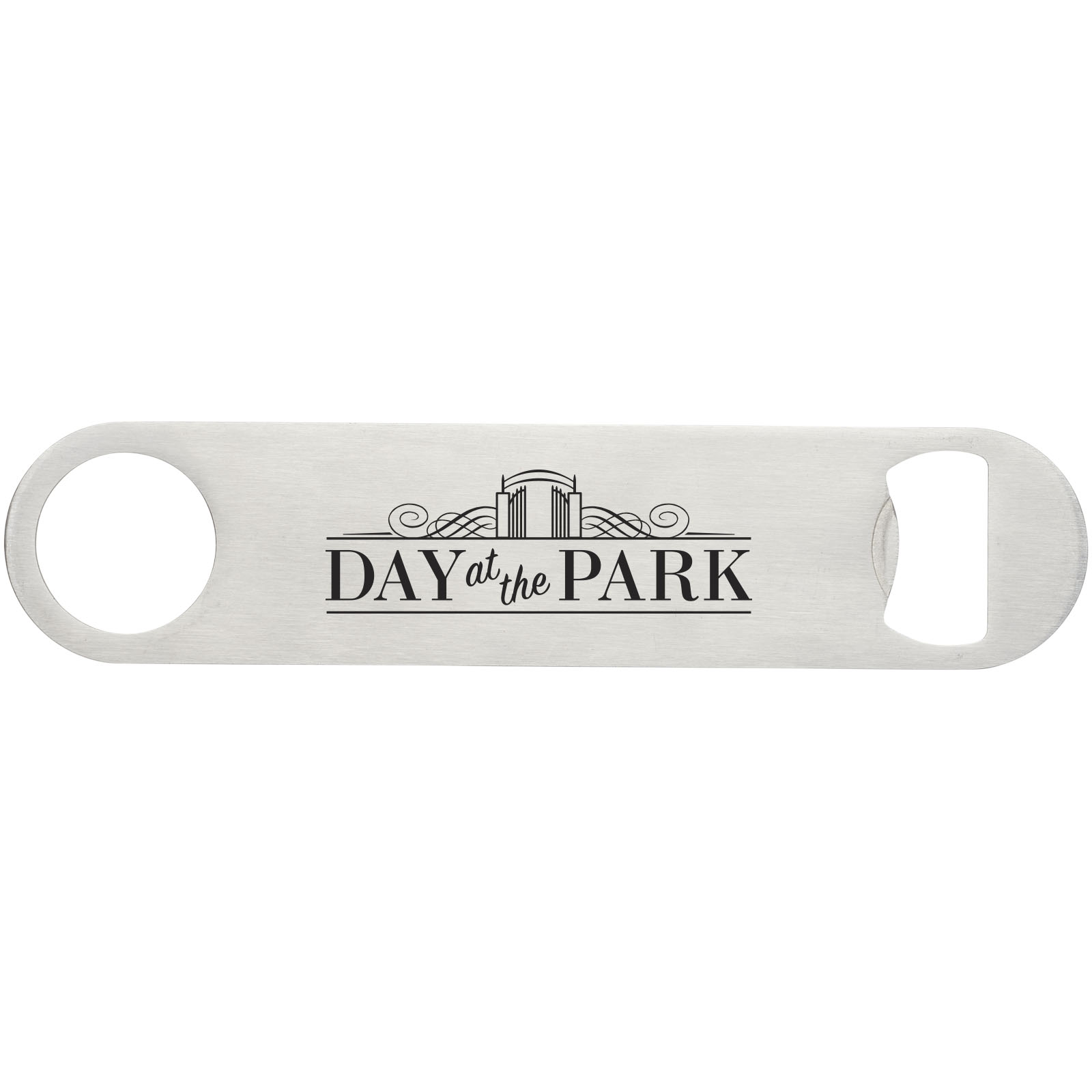 Paddle bottle opener