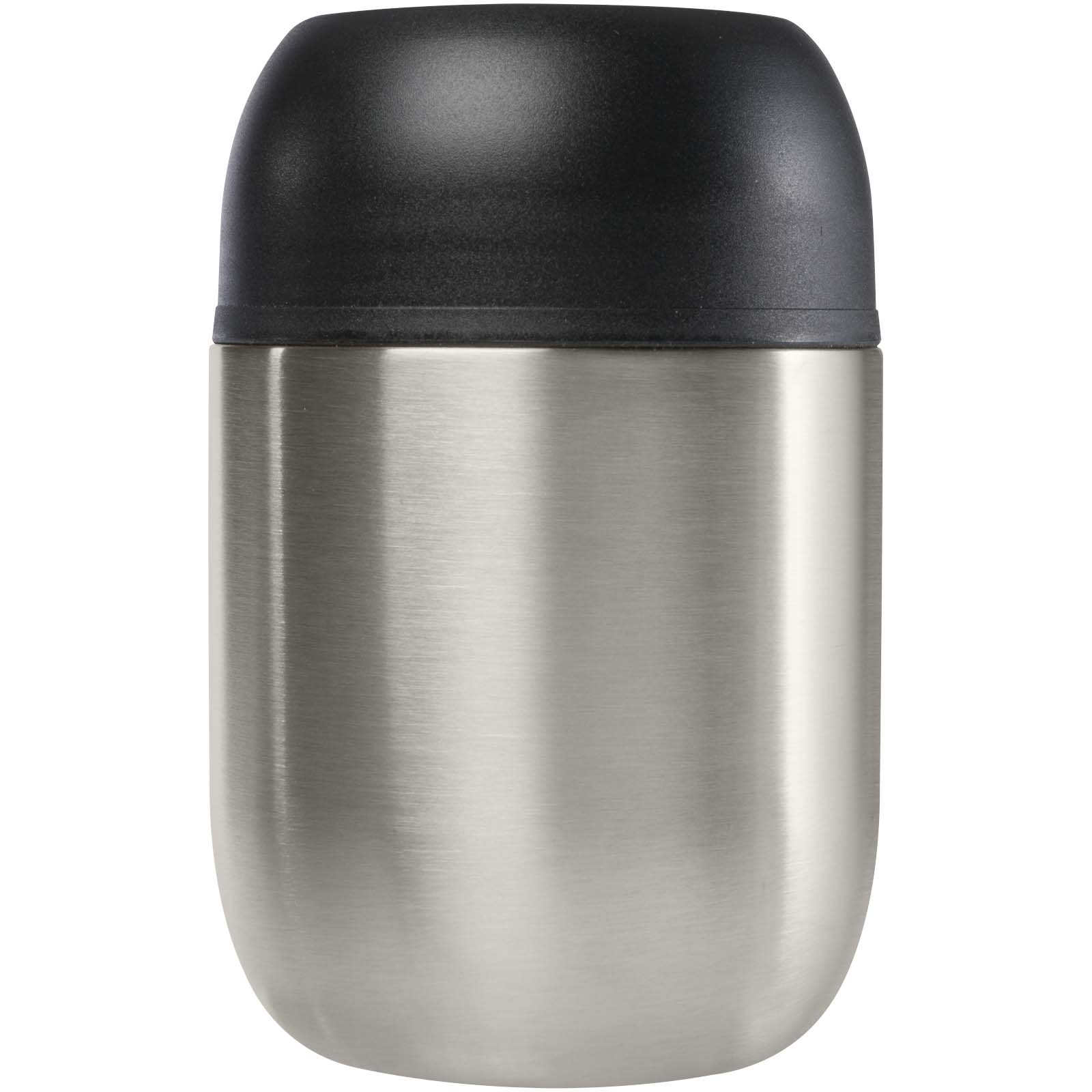 Supo 480 ml double-walled recycled stainless steel lunch pot with foldable spoon
