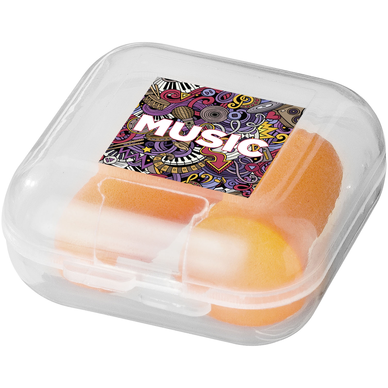 Traveler earplugs with travel case