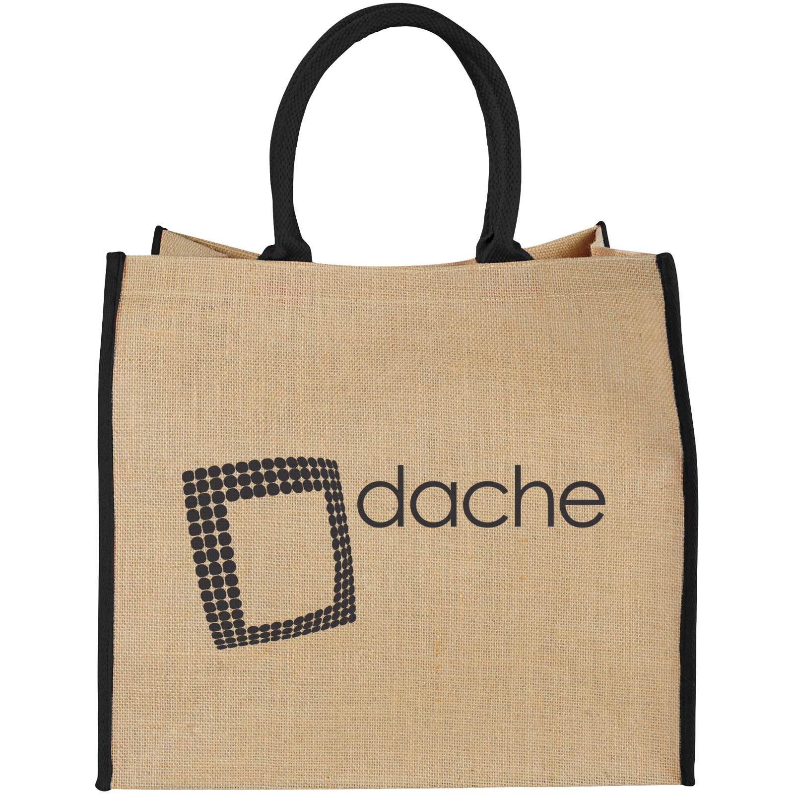 Harry coloured edge jute tote bag 25L