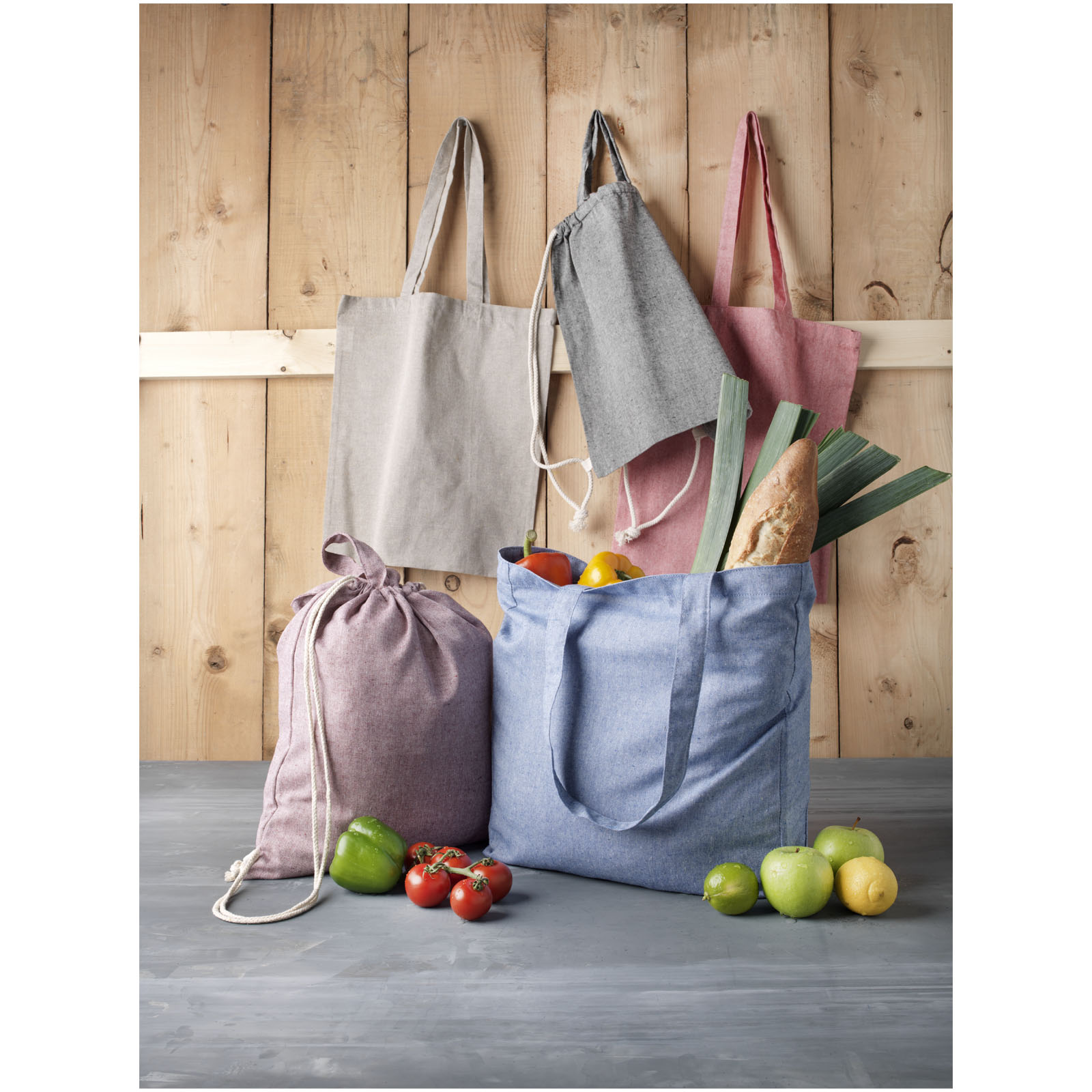 Pheebs 210 g/m² recycled drawstring bag 6L