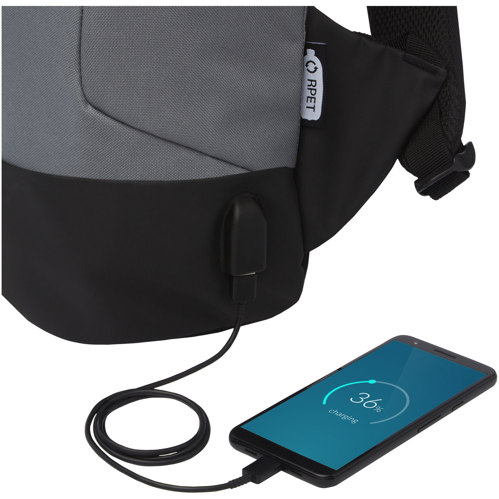 Cover GRS RPET anti-theft backpack 18L