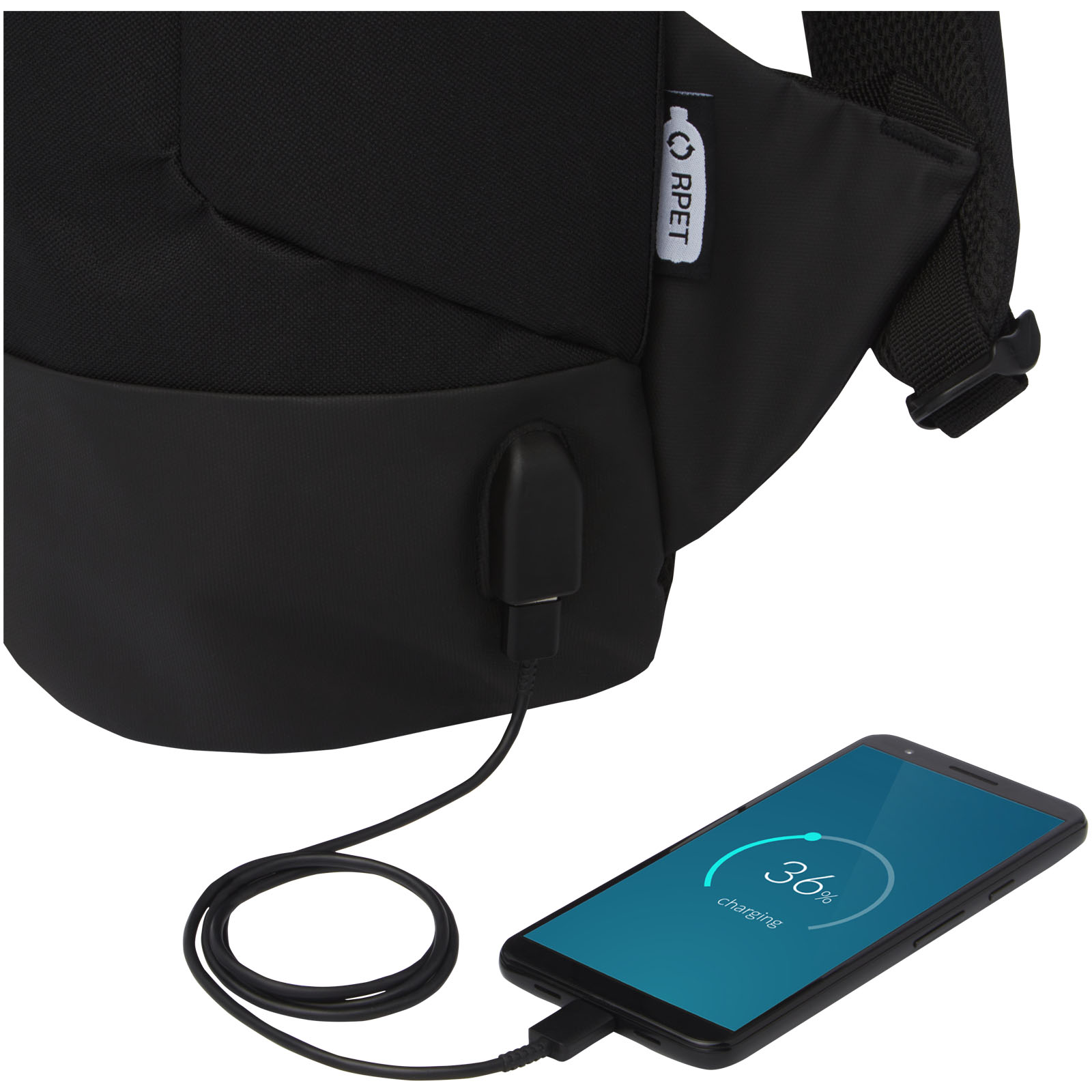 Cover GRS RPET anti-theft backpack 18L