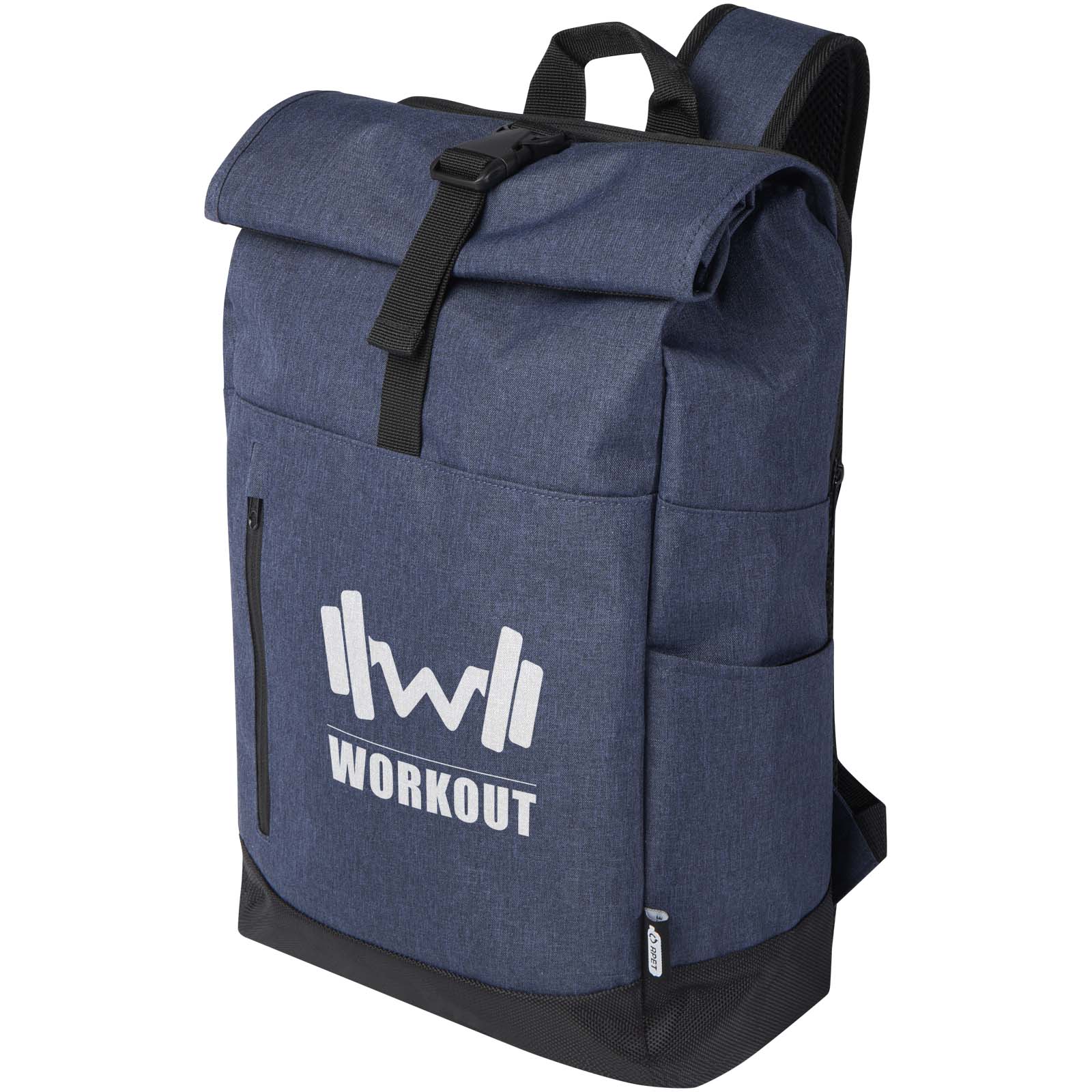 Libra 15.6″ GRS recycled roll-up laptop backpack 12L