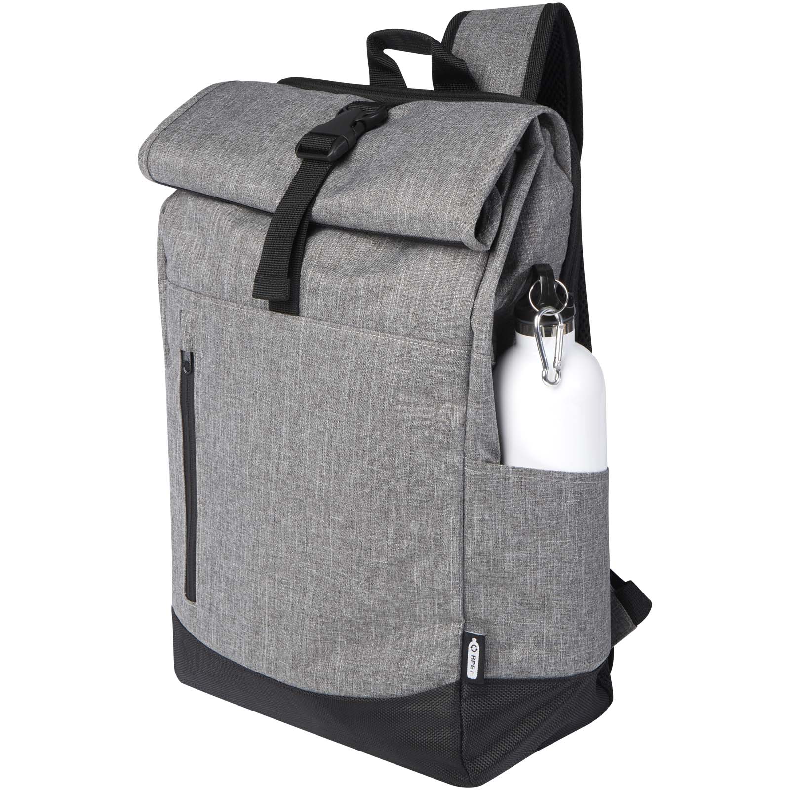 Libra 15.6″ GRS recycled roll-up laptop backpack 12L