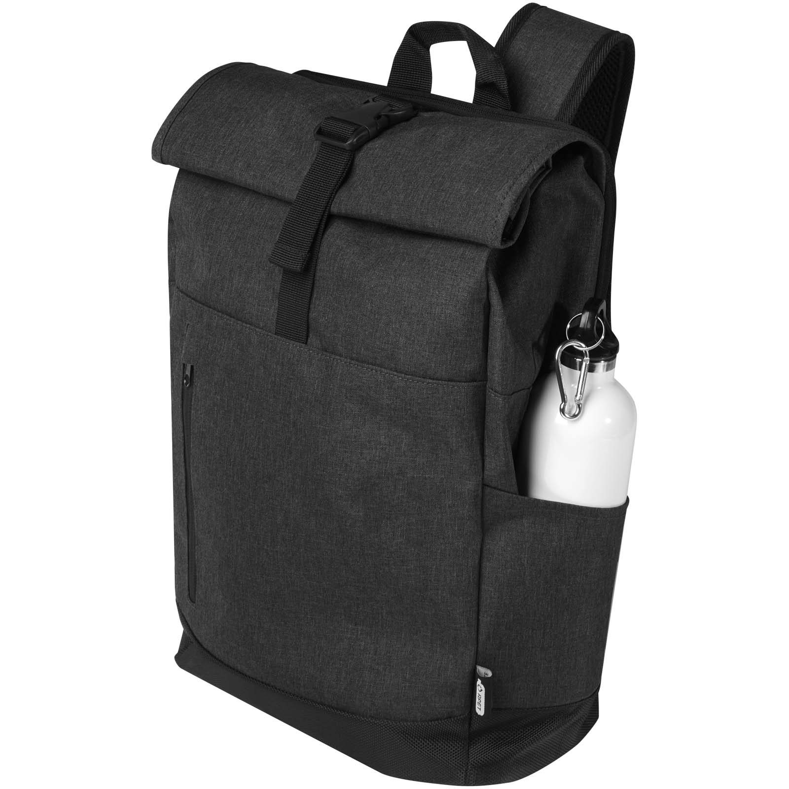 Libra 15.6″ GRS recycled roll-up laptop backpack 12L