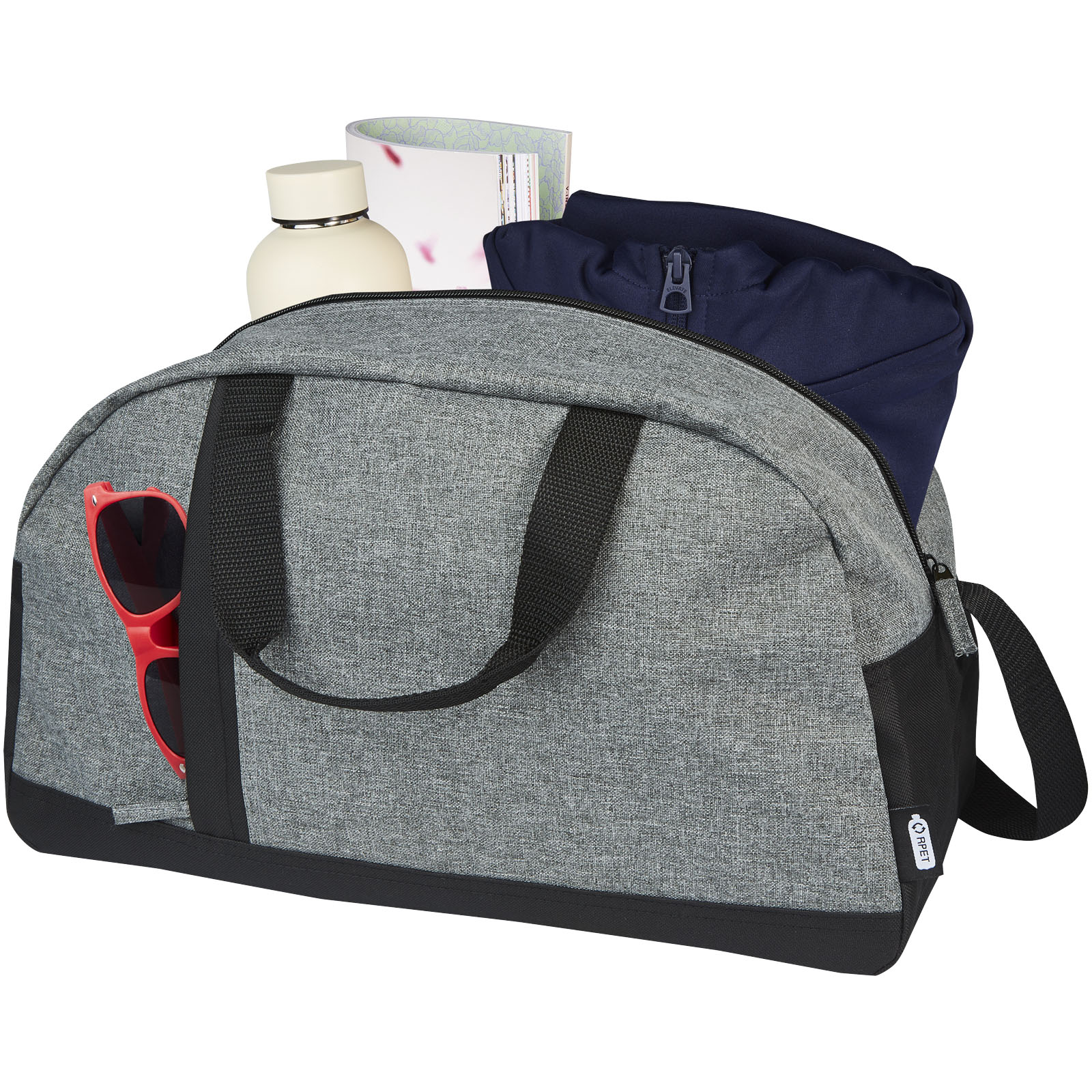 Reclaim GRS recycled two-tone sport duffel bag 21L