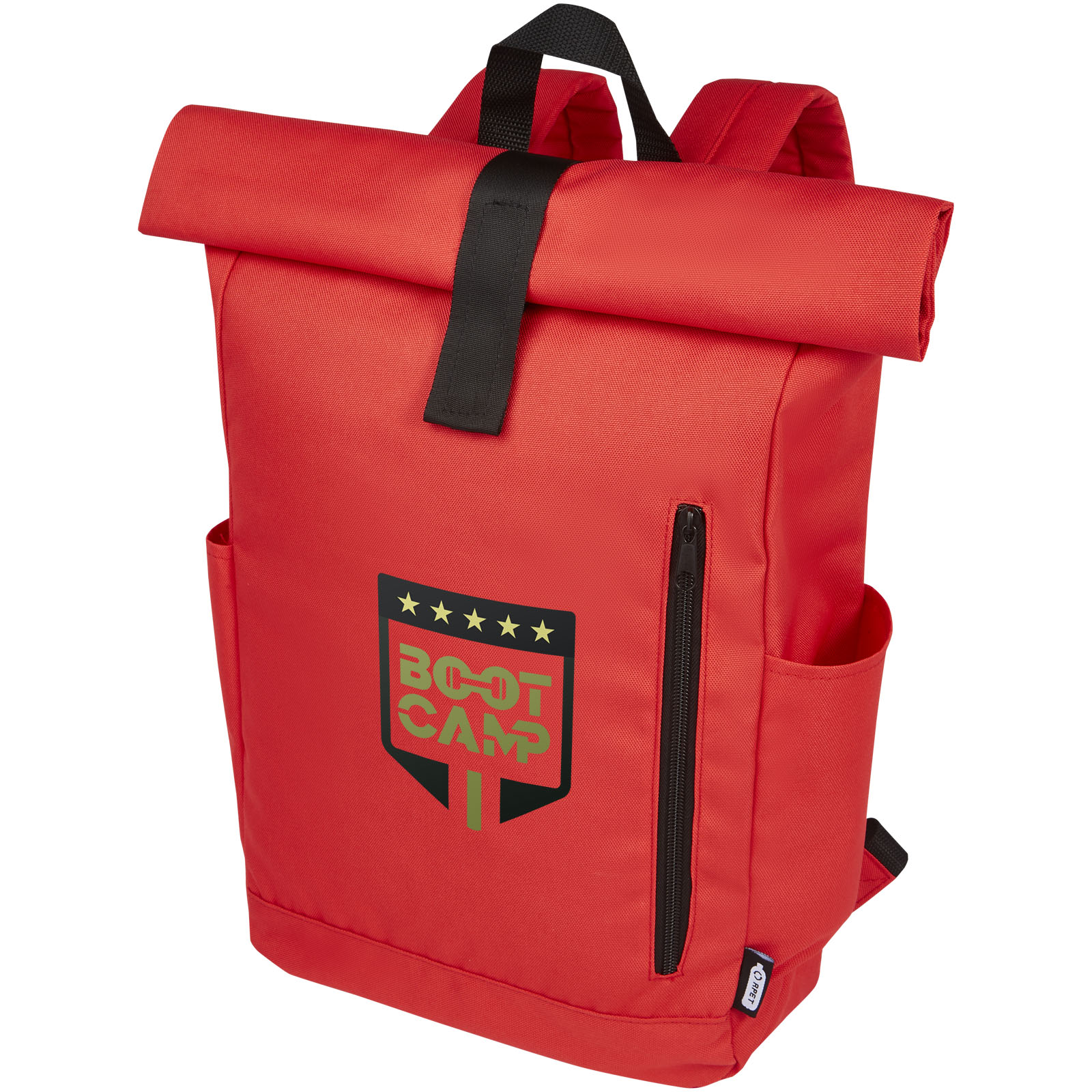 Byron 15.6″ GRS RPET roll-top backpack 18L