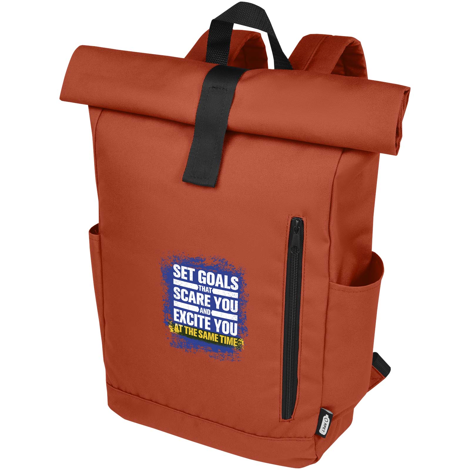 Byron 15.6″ GRS RPET roll-top backpack 18L