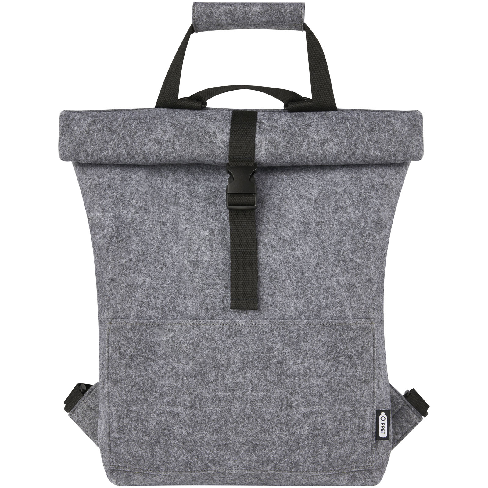 Felta GRS recycled felt roll-top bike bag 13L