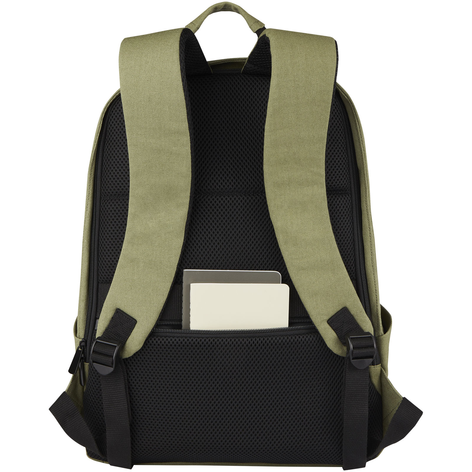 Joey 15.6″ GRS recycled canvas anti-theft laptop backpack 18L
