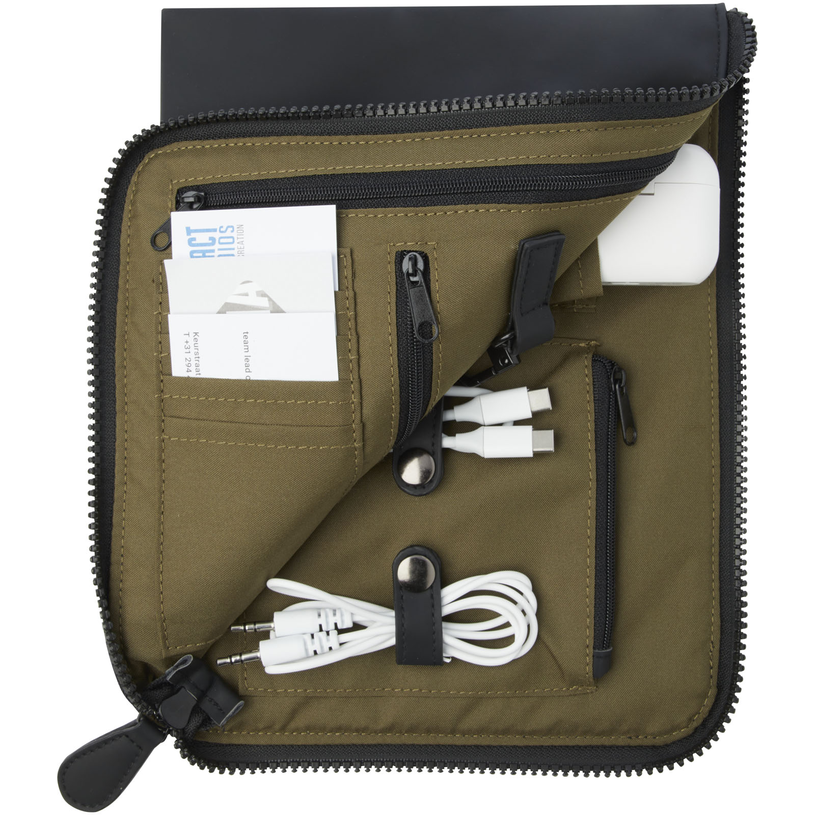 Turner GRS recycled organizer clutch