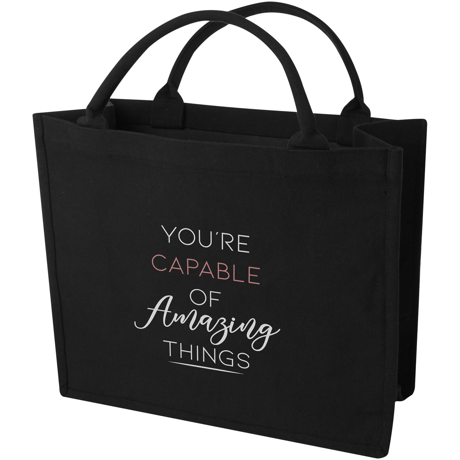Trace 500 g/m² Aware™ recycled book tote bag