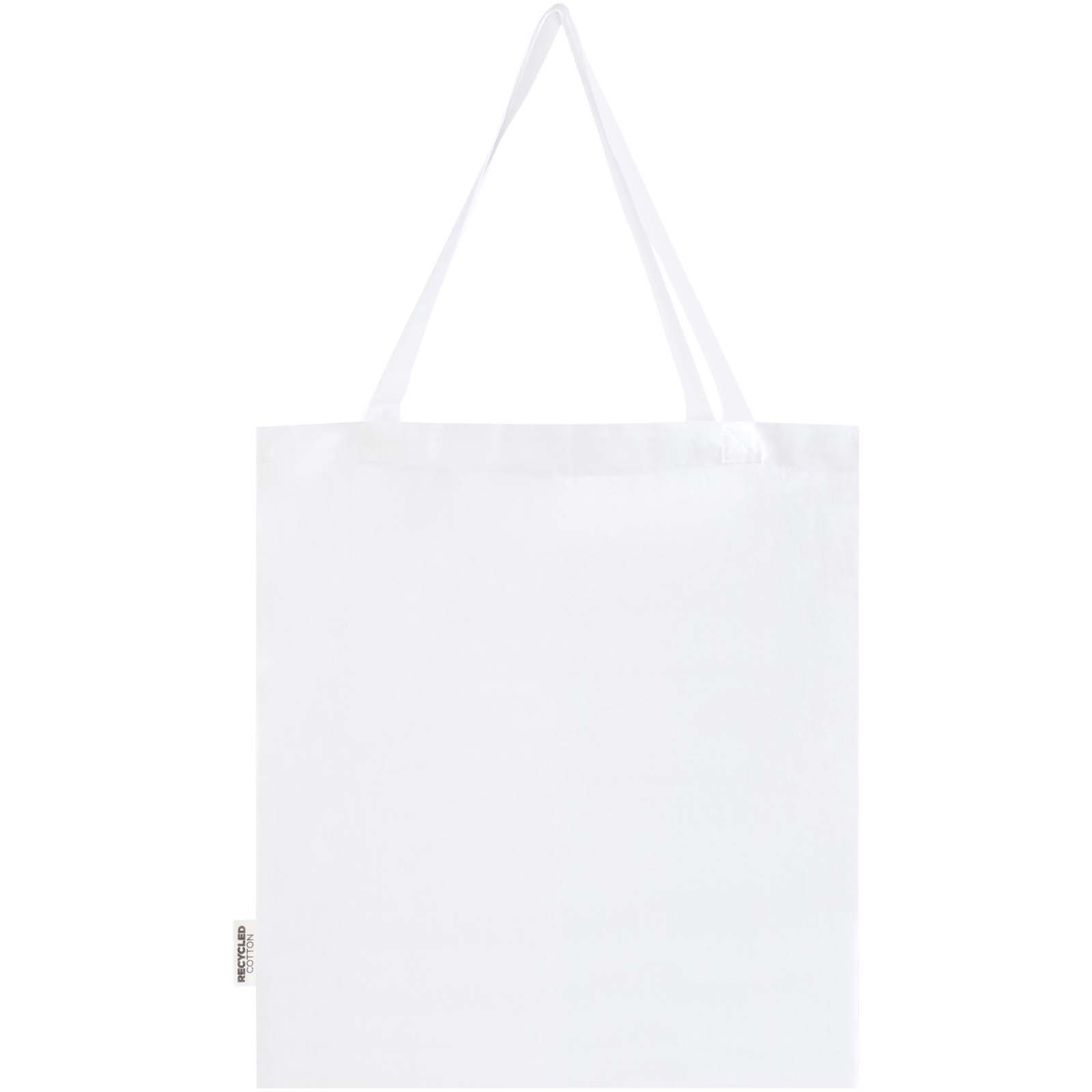 Madras 140 g/m² GRS recycled cotton gusset tote bag 12L