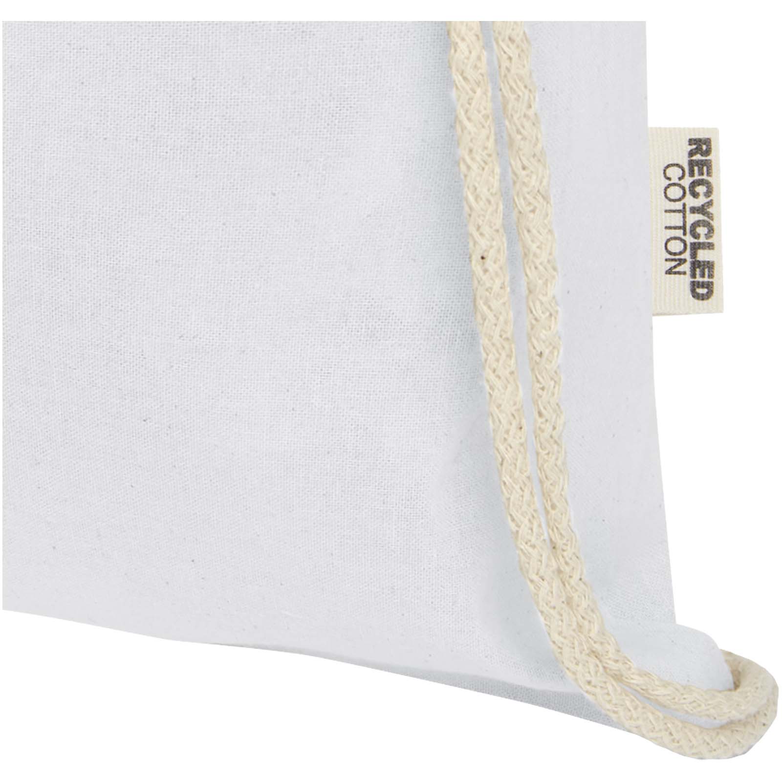 Oregon 140 g/m² GRS recycled cotton drawstring bag