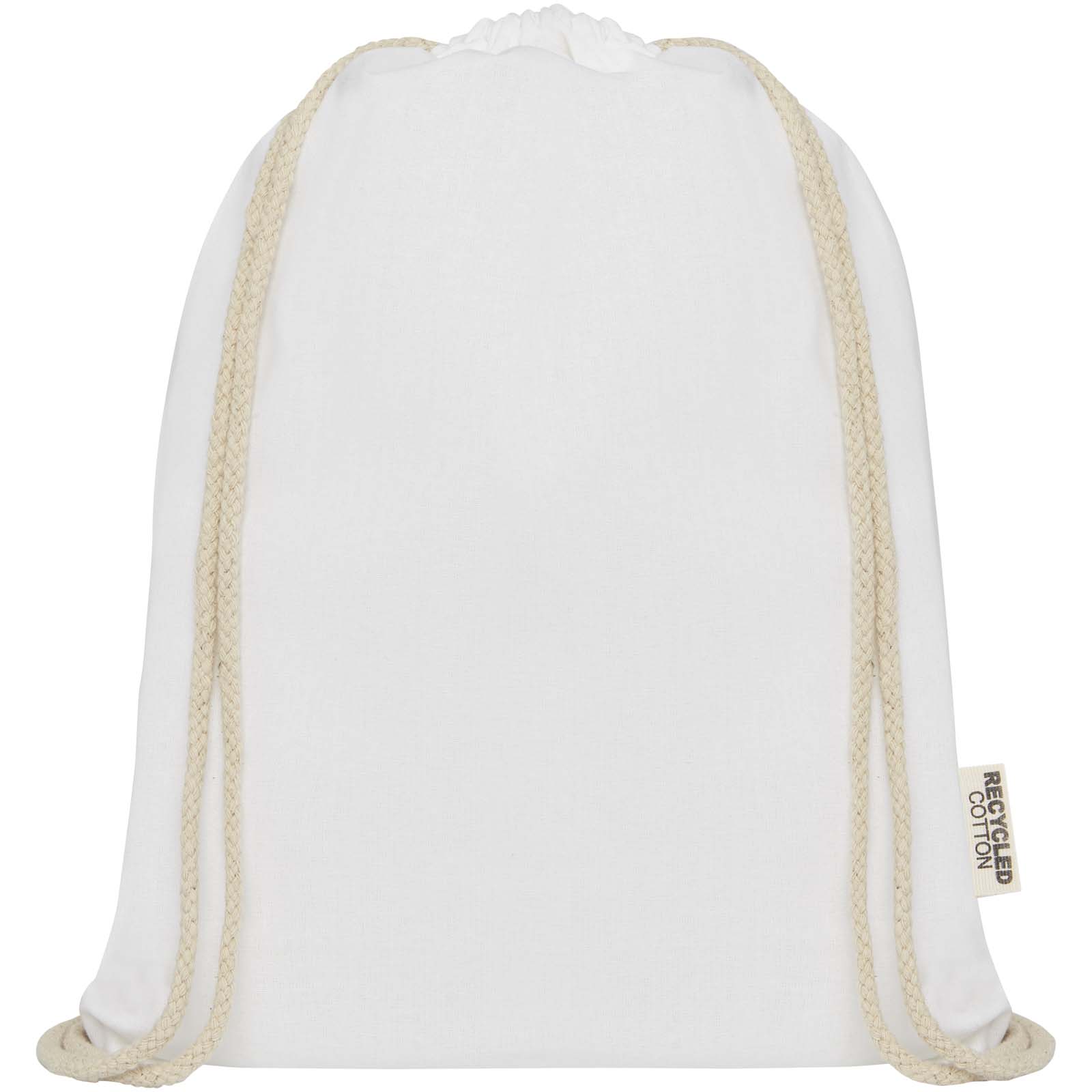 Oregon 140 g/m² GRS recycled cotton drawstring bag
