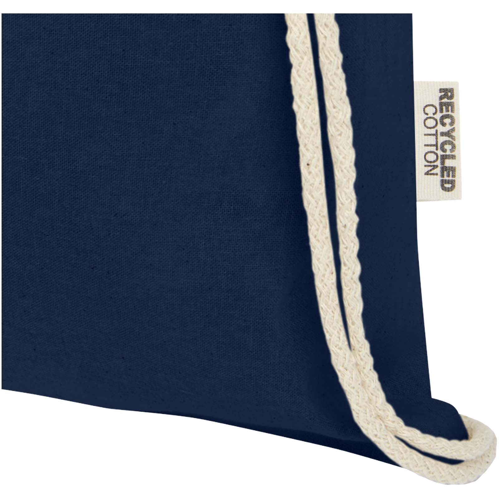 Oregon 140 g/m² GRS recycled cotton drawstring bag