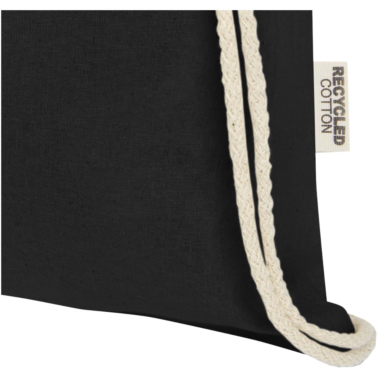 Oregon 140 g/m² GRS recycled cotton drawstring bag