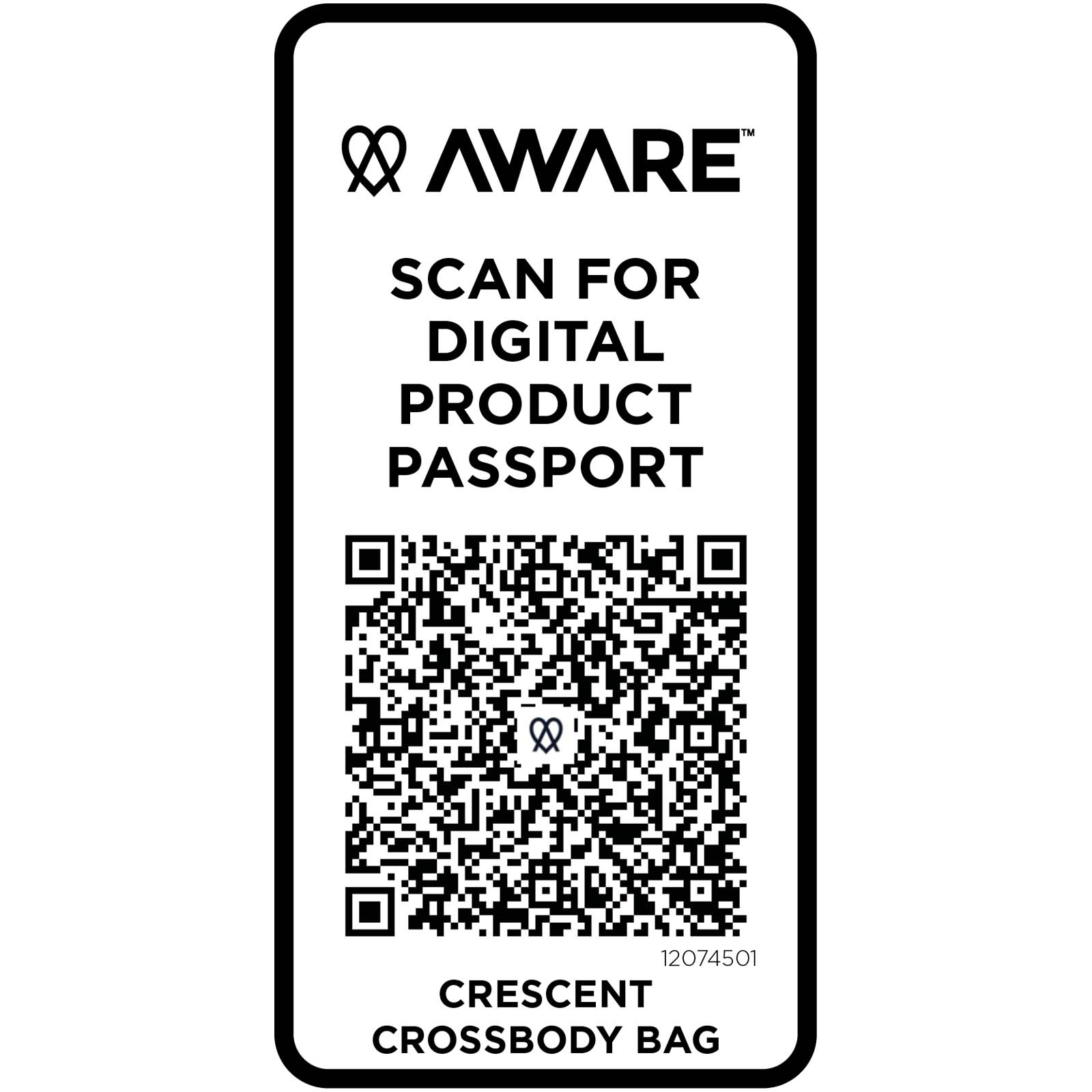 Trace 500 g/m² Aware™ recycled crossbody bag