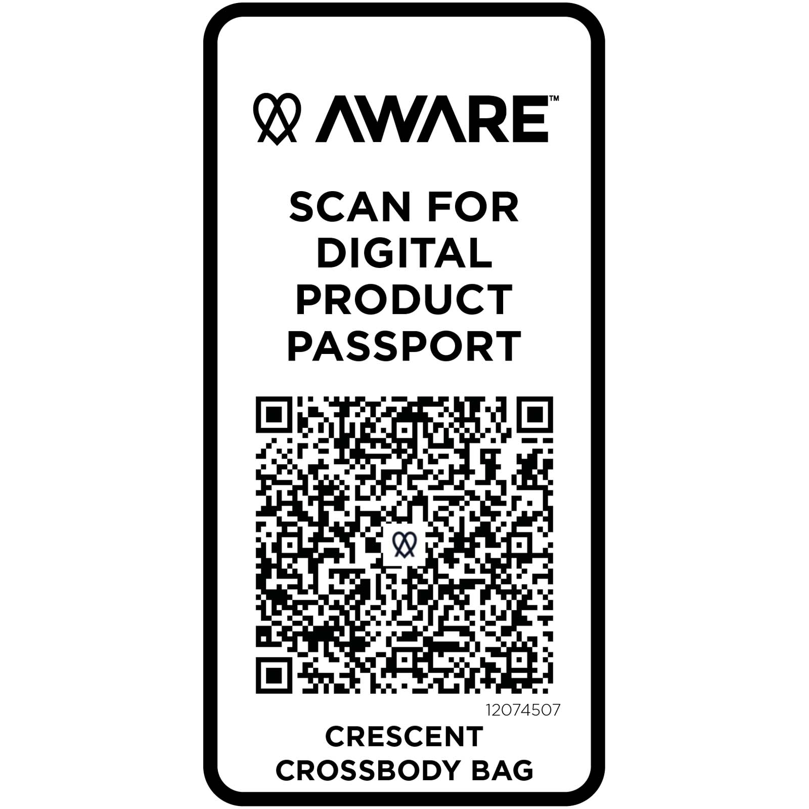 Trace 500 g/m² Aware™ recycled crossbody bag
