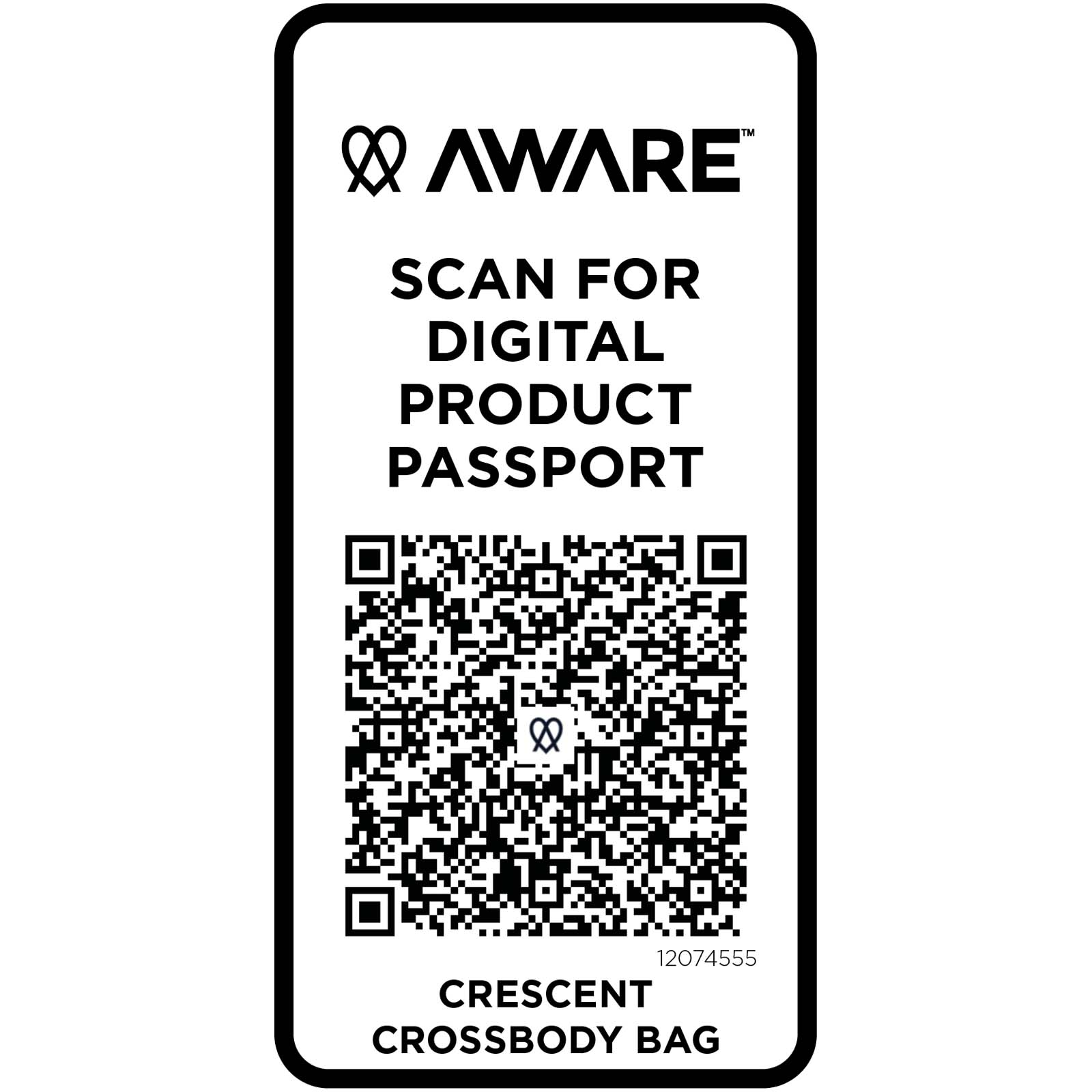 Trace 500 g/m² Aware™ recycled crossbody bag