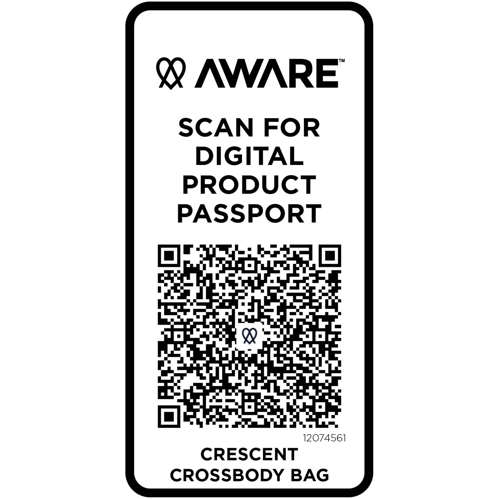 Trace 500 g/m² Aware™ recycled crossbody bag