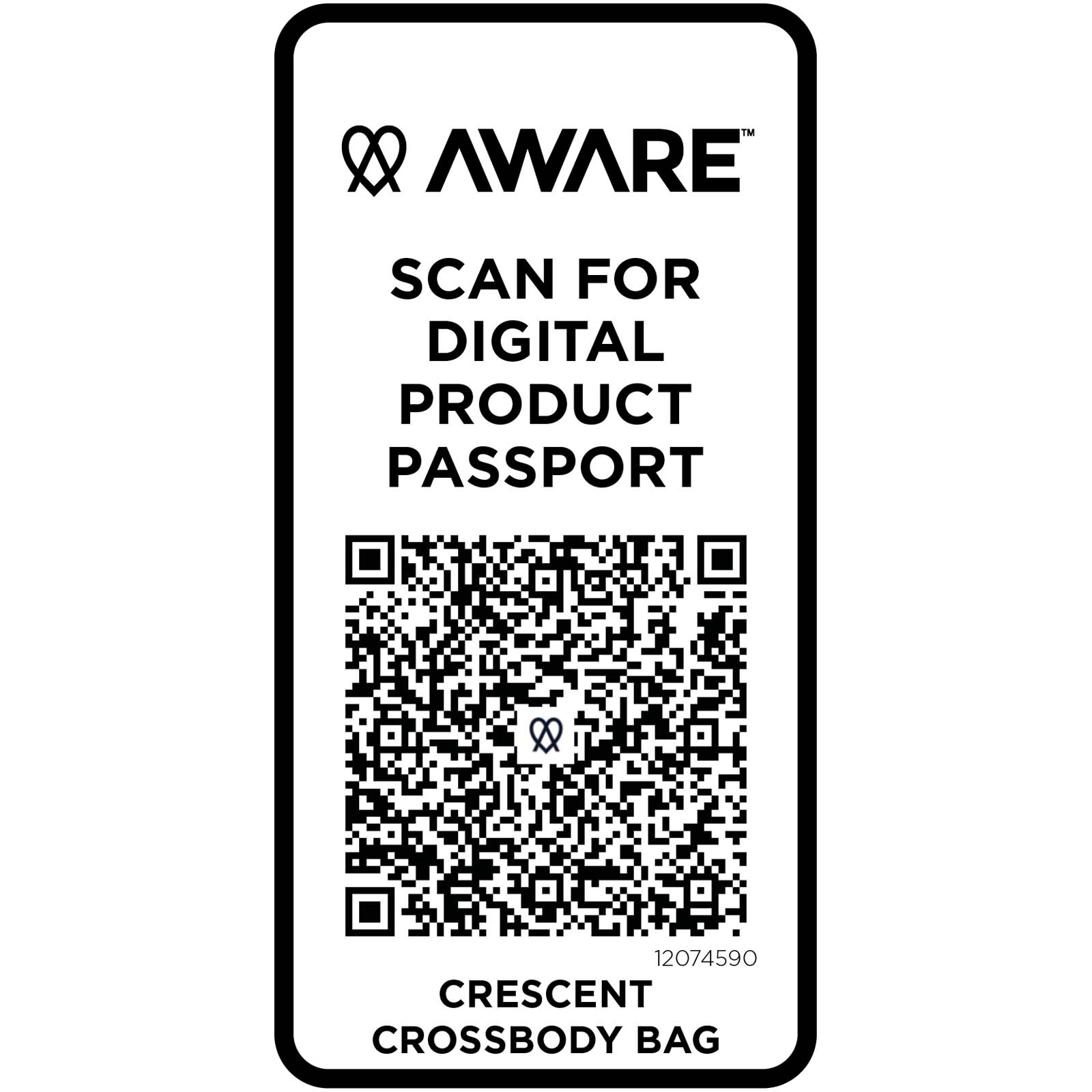 Trace 500 g/m² Aware™ recycled crossbody bag