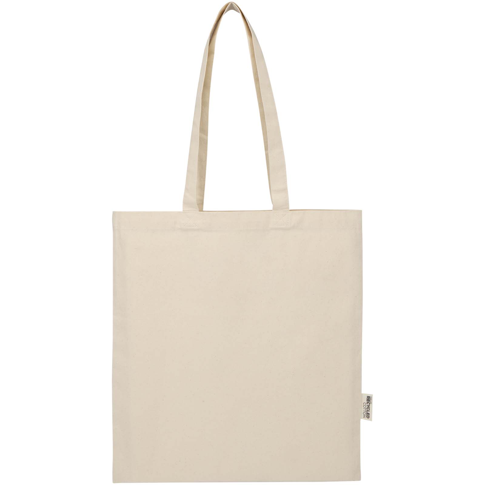 Madras Blend 140 g/m² GRS recycled cotton tote bag 7L