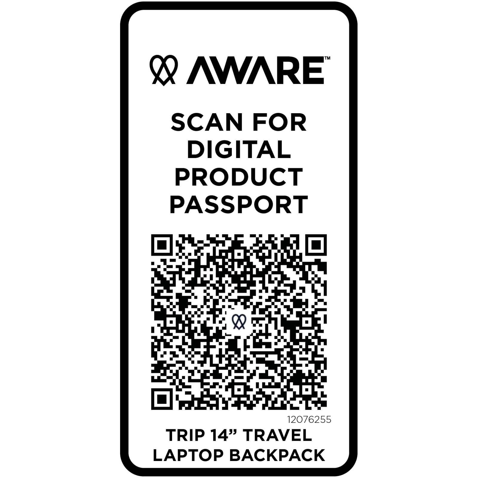 Trip 14” Aware™ recycled travel laptop backpack 9L