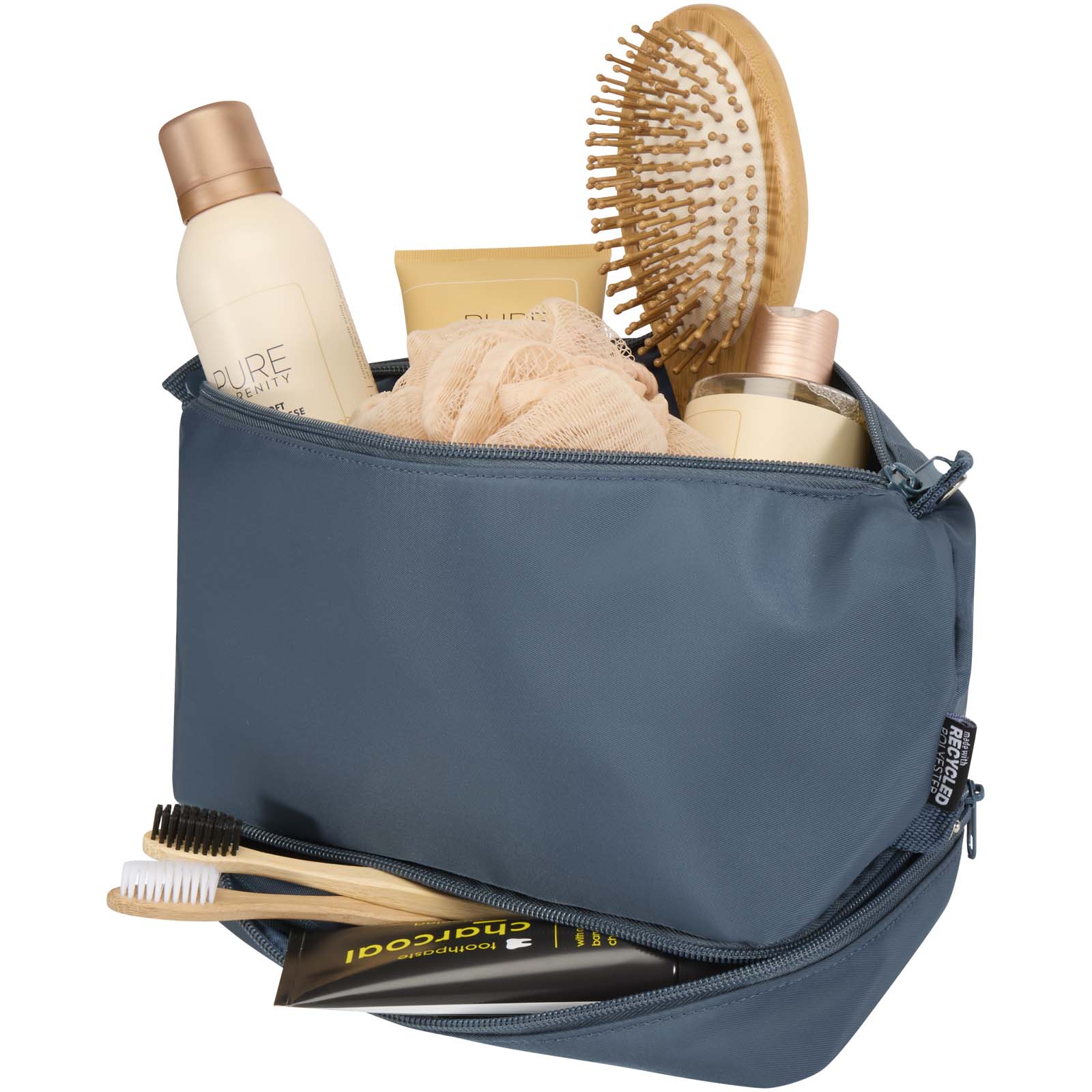 Trip Aware™ recycled travel toiletry bag 6L